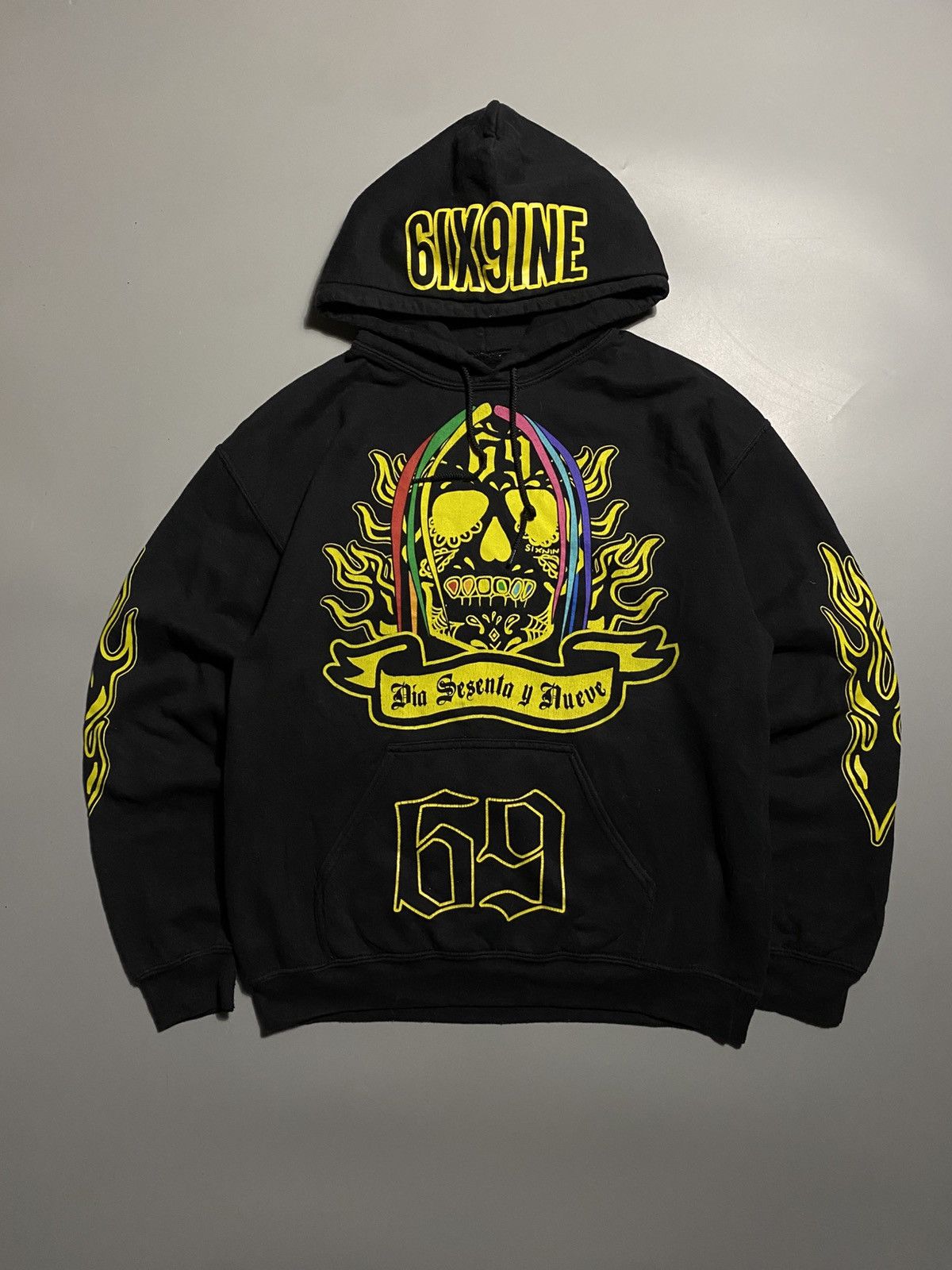 Vintage Tekashi 6ix9ine Scum Gang rare hoodie music Size US M / EU 48-50 / 2 - 1 Thumbnail