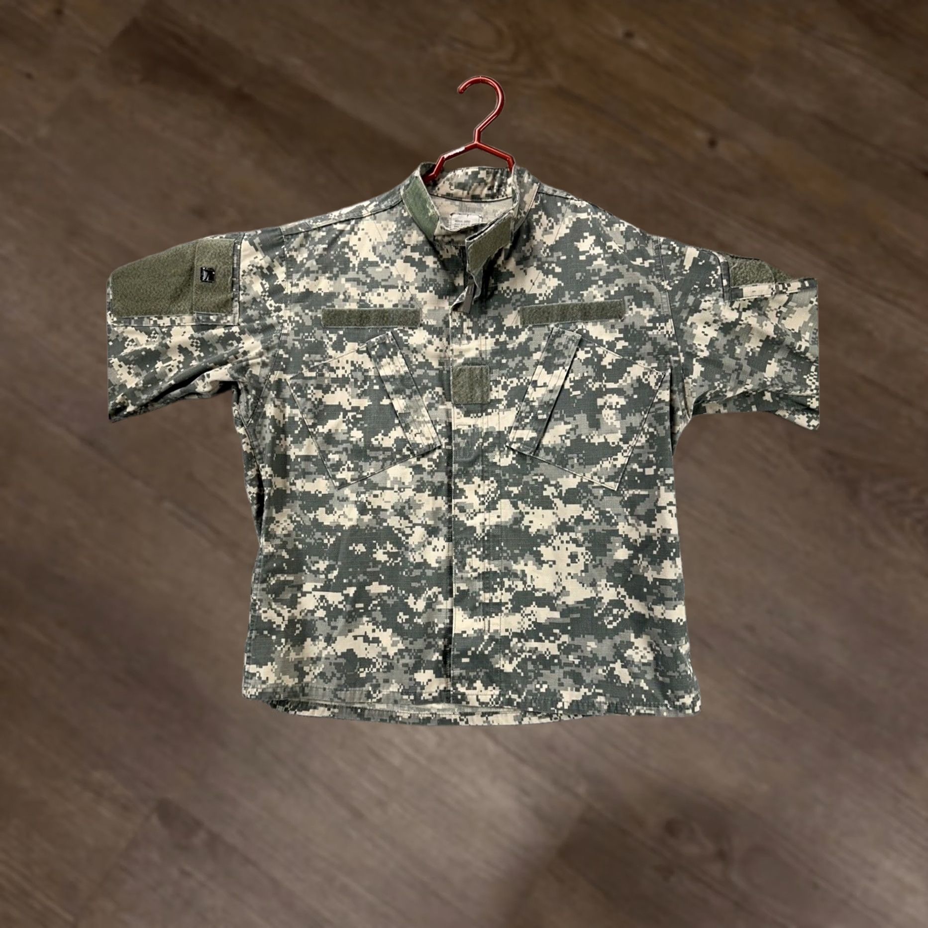 Vintage ACU Army Combat Uniform Jacket Mens Medium Green Digital Camo SPM100-05-D-0418 Size US M / EU 48-50 / 2 - 1 Thumbnail