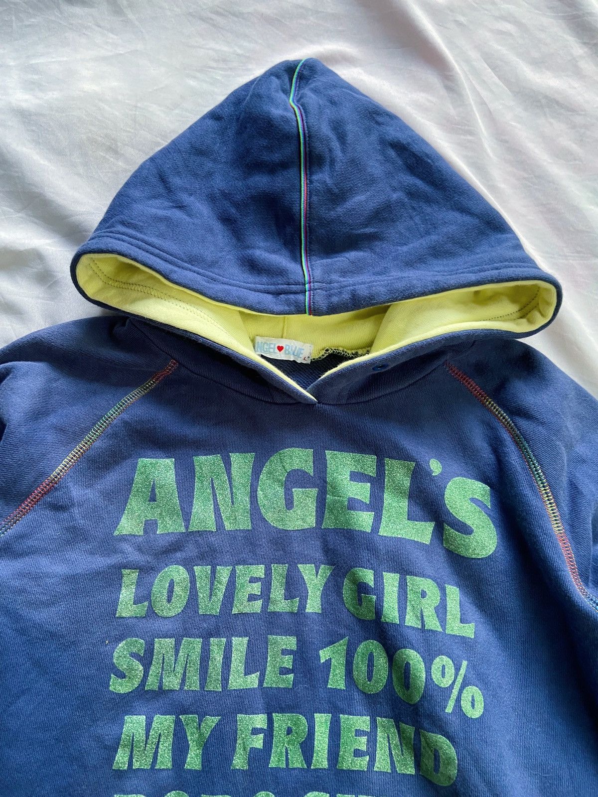 Angel Blue ANGELS LOVELY GIRL SMILE 100% HOODIE Size US S / EU 44-46 / 1 - 6 Thumbnail