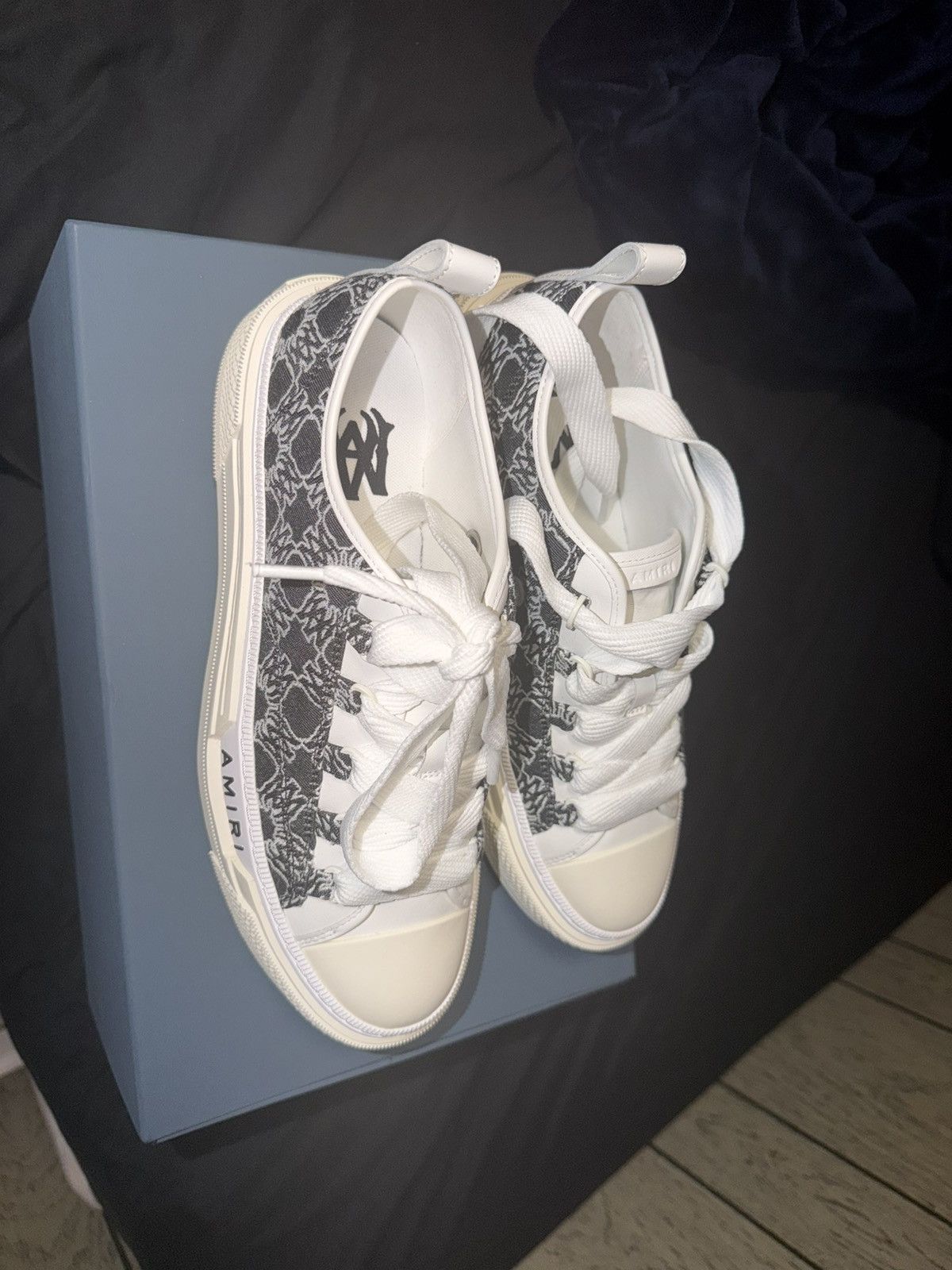 Amiri AMIRI MA QUAD COURT LOW | Black, White & Cream | 42 EU | Size US 9 / EU 42 - 7 Thumbnail