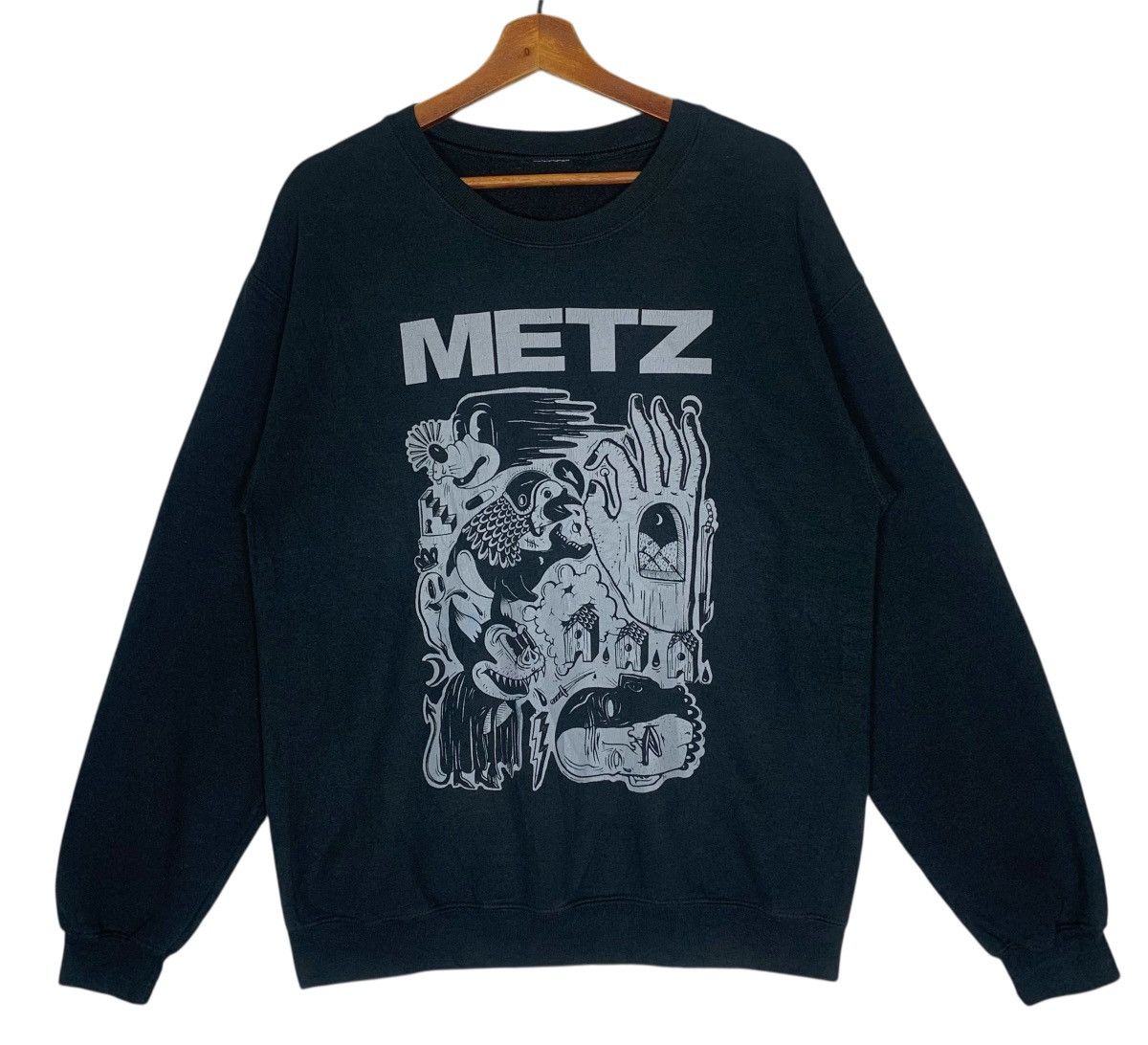Band Tees Band Tee METZ Canadian Punk Rock Band Streetwear Sweatshirt Size US M / EU 48-50 / 2 - 2 Thumbnail