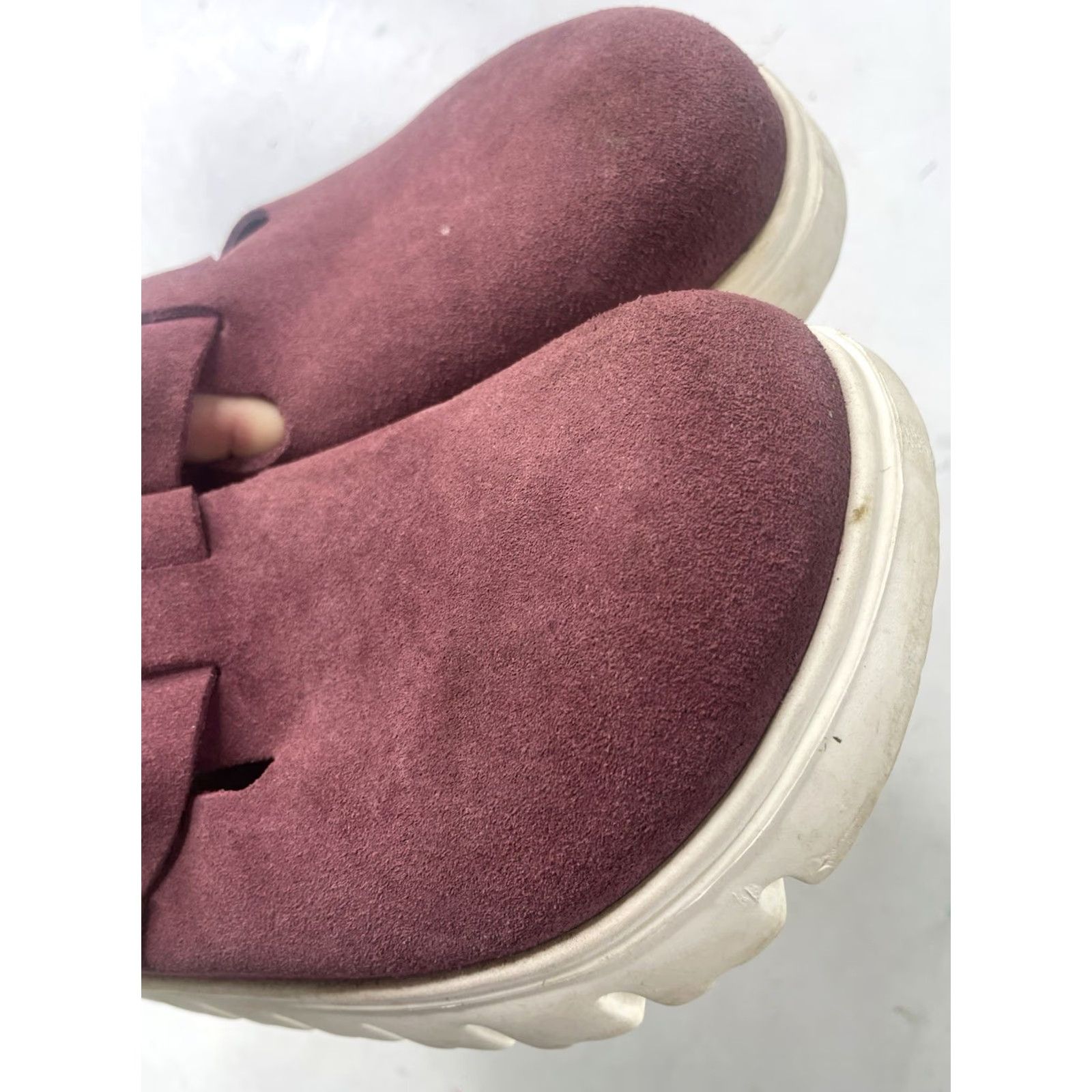 Birkenstock Birkenstock Boston Slip-On Sandals Suede Leather Leather Birkenstock Berry 40 US9 Womens Unisex Adults Size US 9 / IT 39 - 4 Thumbnail