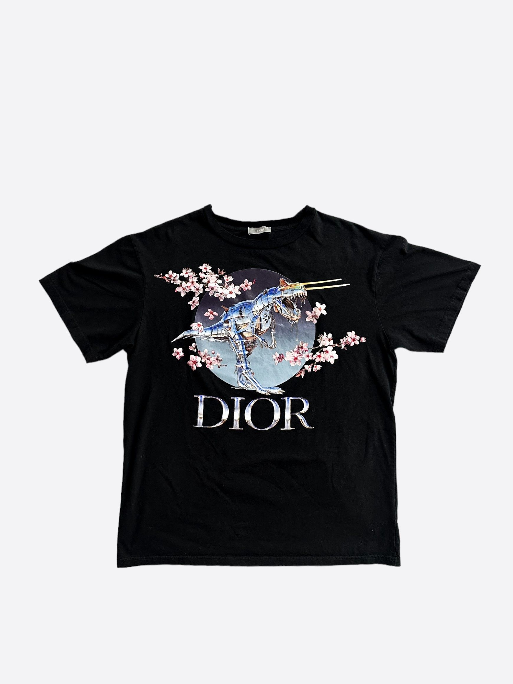 Dior Dior Homme Grey Sweet Talkin' Boy Rose Print T-Shirt