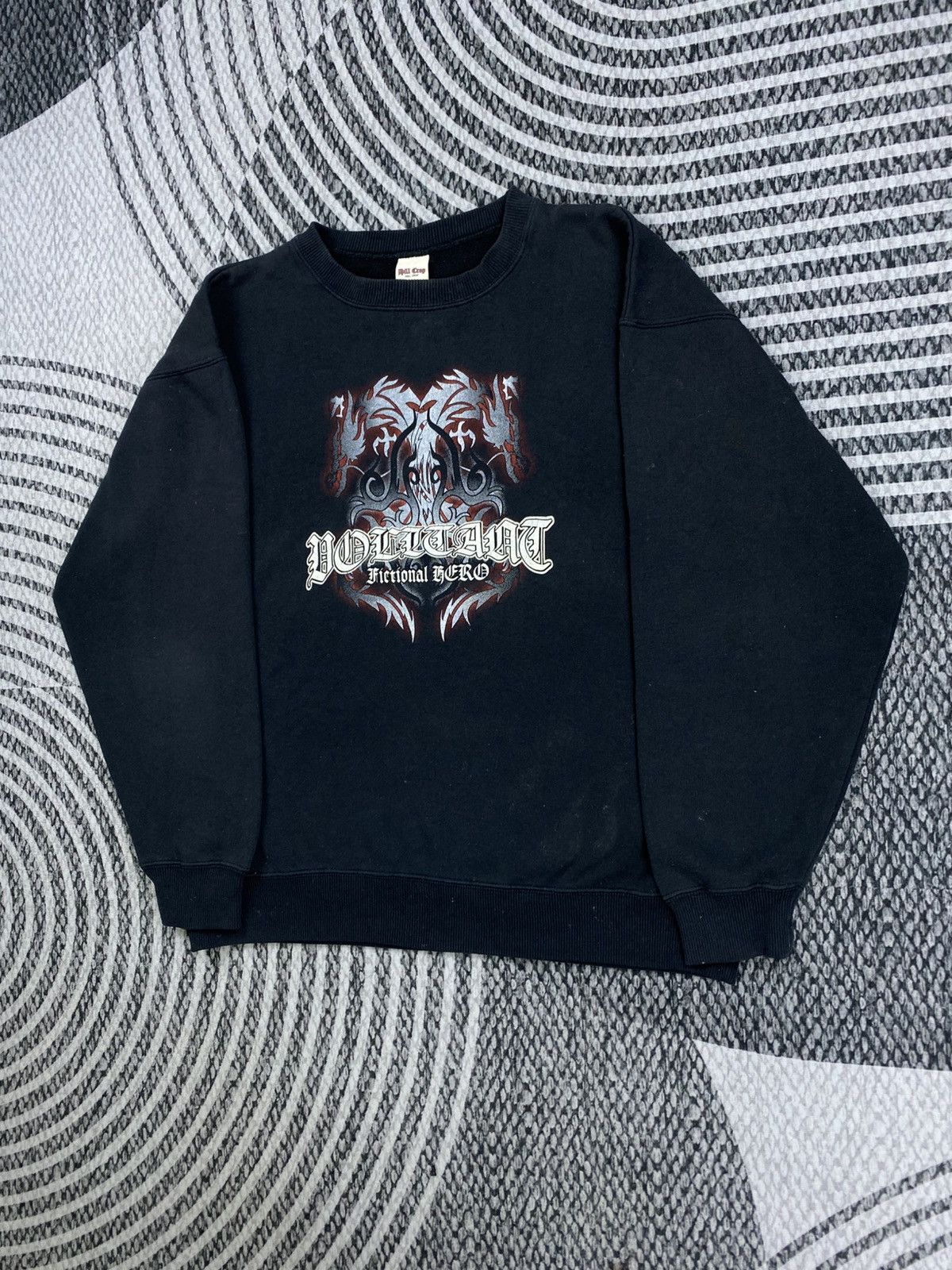 Affliction Hill Crop Affliction Style Printed Logo Crew Neck Sweatshirt Size US L / EU 52-54 / 3 - 4 Thumbnail
