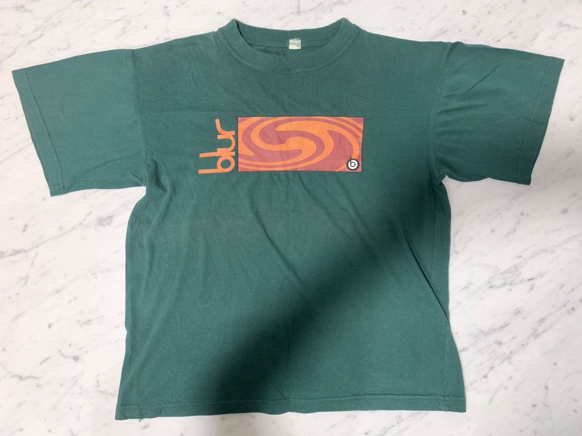 image of Band Tees x Brockum Vintage Blur Brit-Pop Band Tee Tshirt in Green, Men's (Size XL)