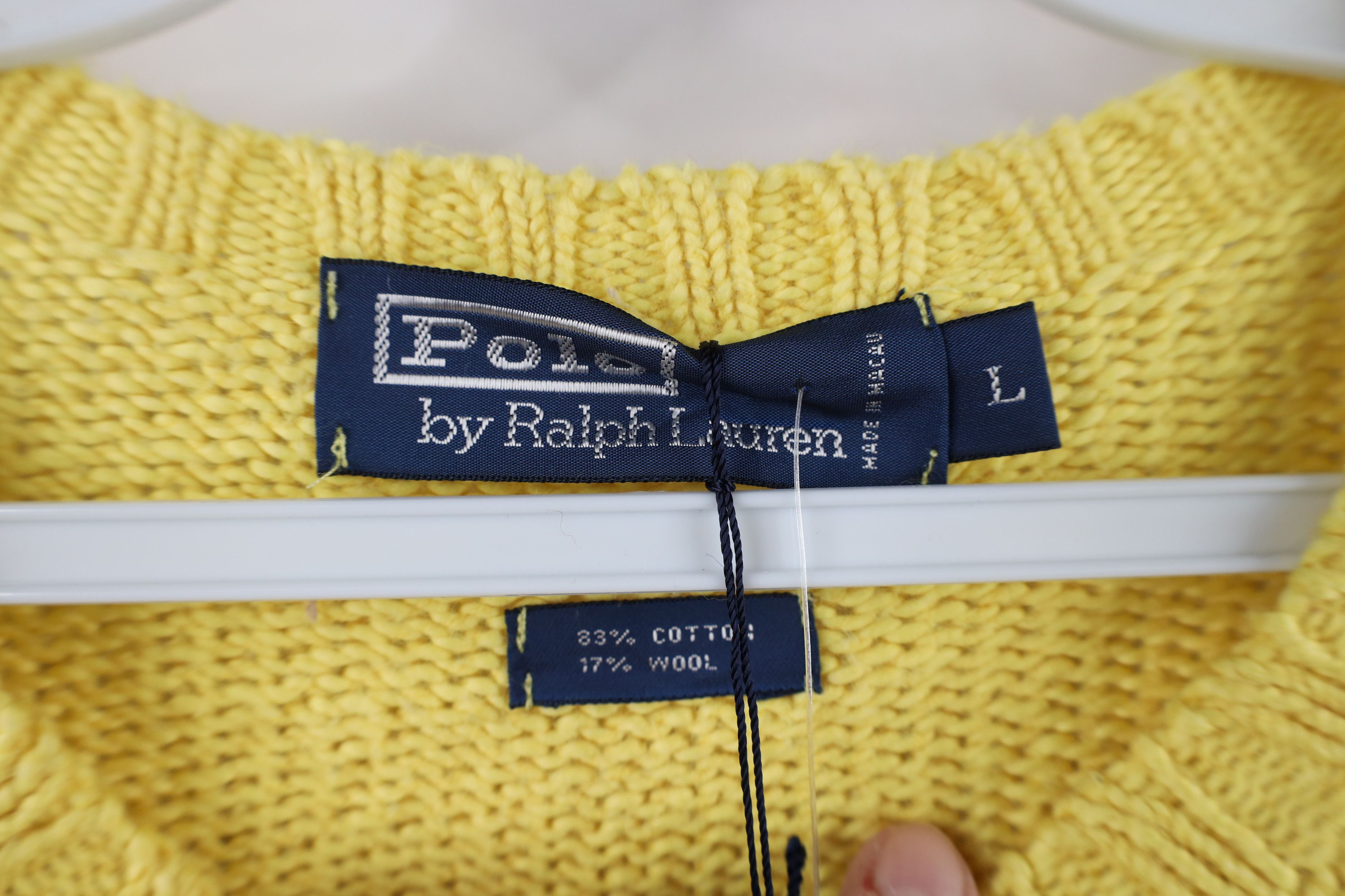 Ralph Lauren × Vintage NOS Vintage 90s Ralph Lauren Blend Knit Crewneck Sweater Size US L / EU 52-54 / 3 - 6 Thumbnail