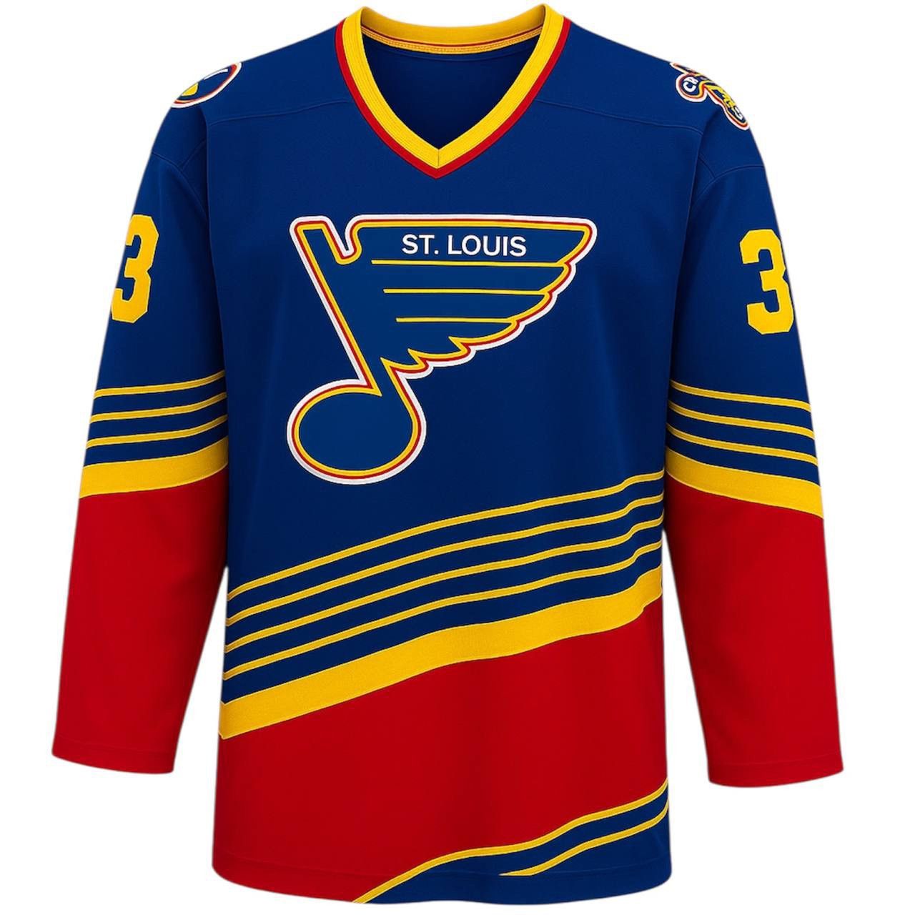 NHL 90’S ST LOUIS BLUES #3 STARTER HOCKEY JERSEY SHIRT SIZE L Size US L / EU 52-54 / 3 - 1 Thumbnail