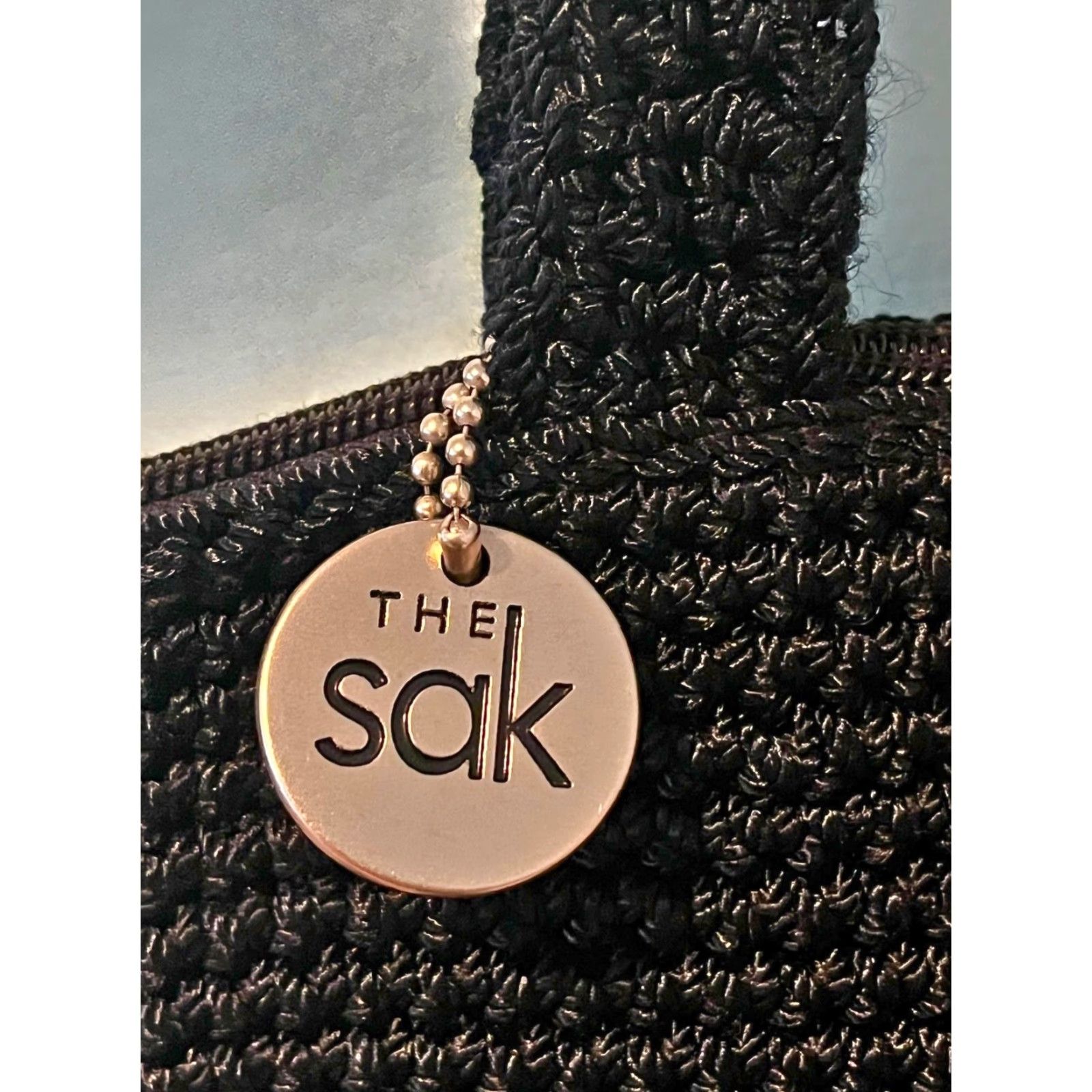 The Sak VINTAGE The Sak Original Black Crochet Knit Shoulder Bag Purse Size ONE SIZE - 3 Thumbnail