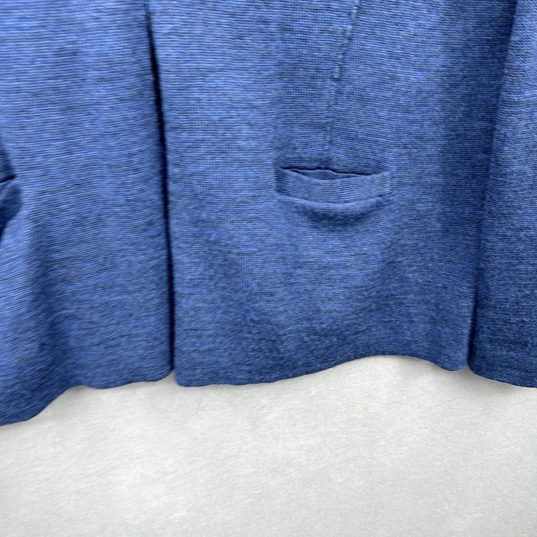 Eileen Fisher Eileen Fisher Cardigan Sweater Women Petite L Blue Merino Wool Long Sleeve Button Classic Size L / US 10 / IT 46 - 3 Thumbnail