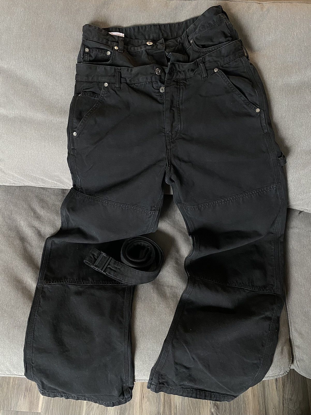 Off-White Double-waistband Jeans Size US 30 / EU 46 - 1 Thumbnail