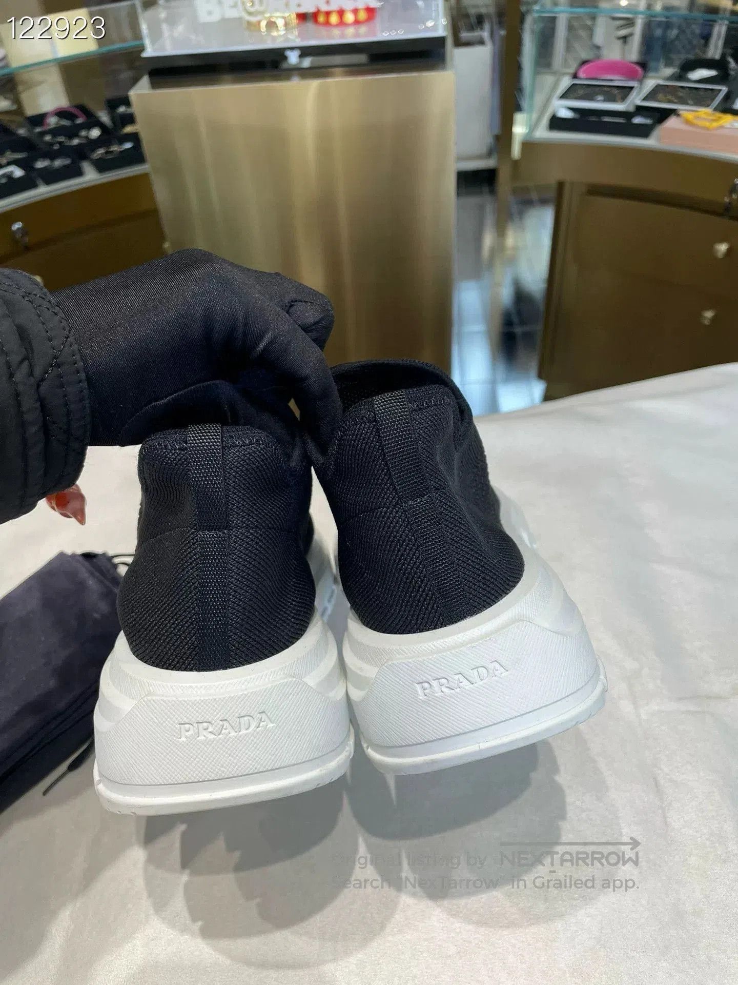 Prada Prada Women's Stretch Knit Sock Sneakers. Size US 7 / IT 37 - 3 Thumbnail