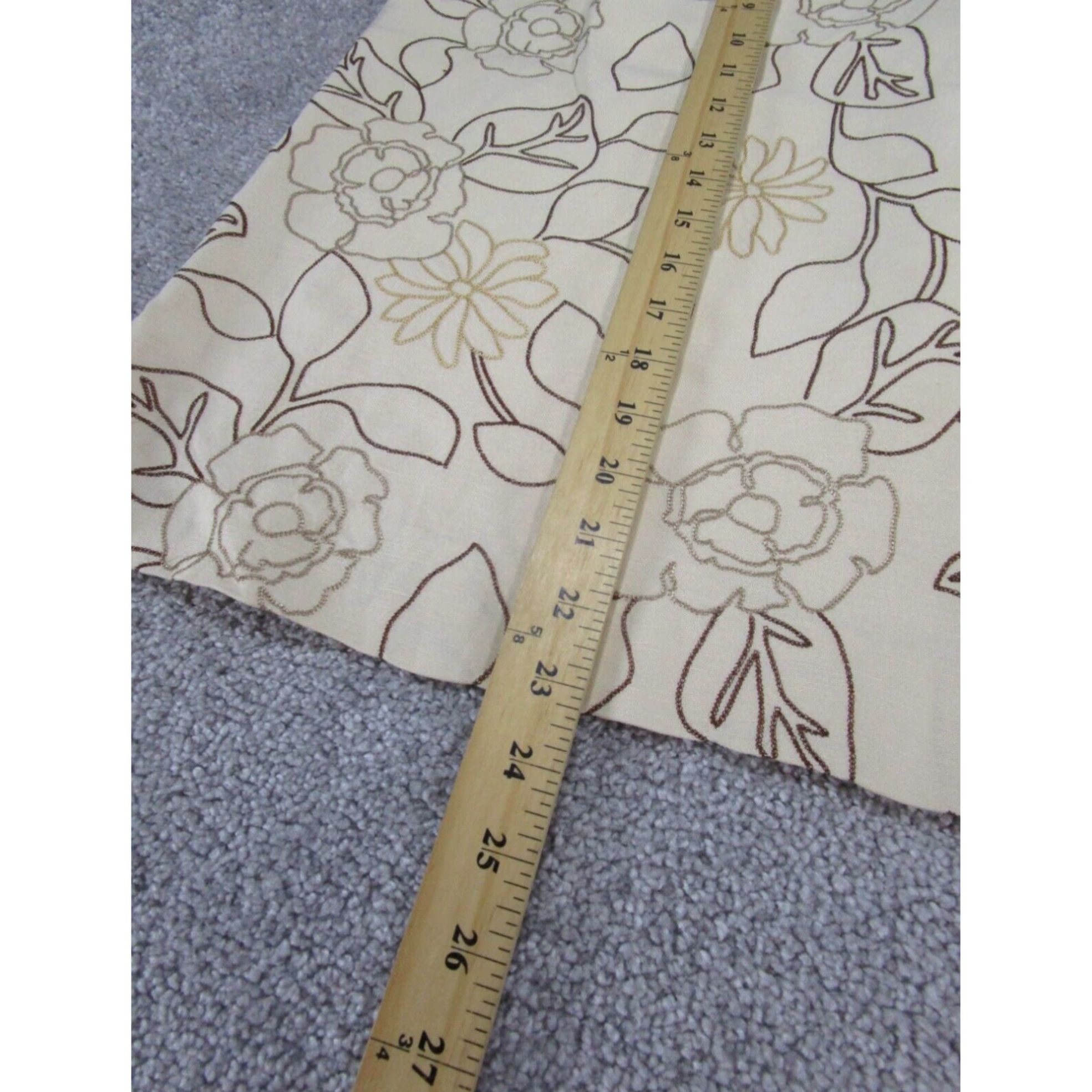 Pendleton Pendleton Beige Floral Knee Length Pencil Skirt Womens 16 Size 38" / US 16 / IT 52 - 4 Thumbnail