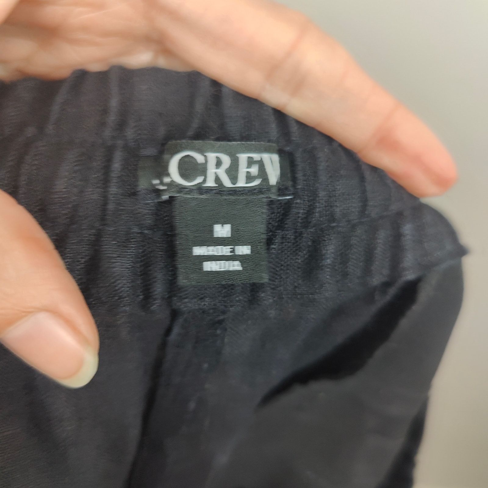 J.Crew J Crew Seaside Pants Womens Black 100% Linen Relaxed Size 29" - 6 Thumbnail