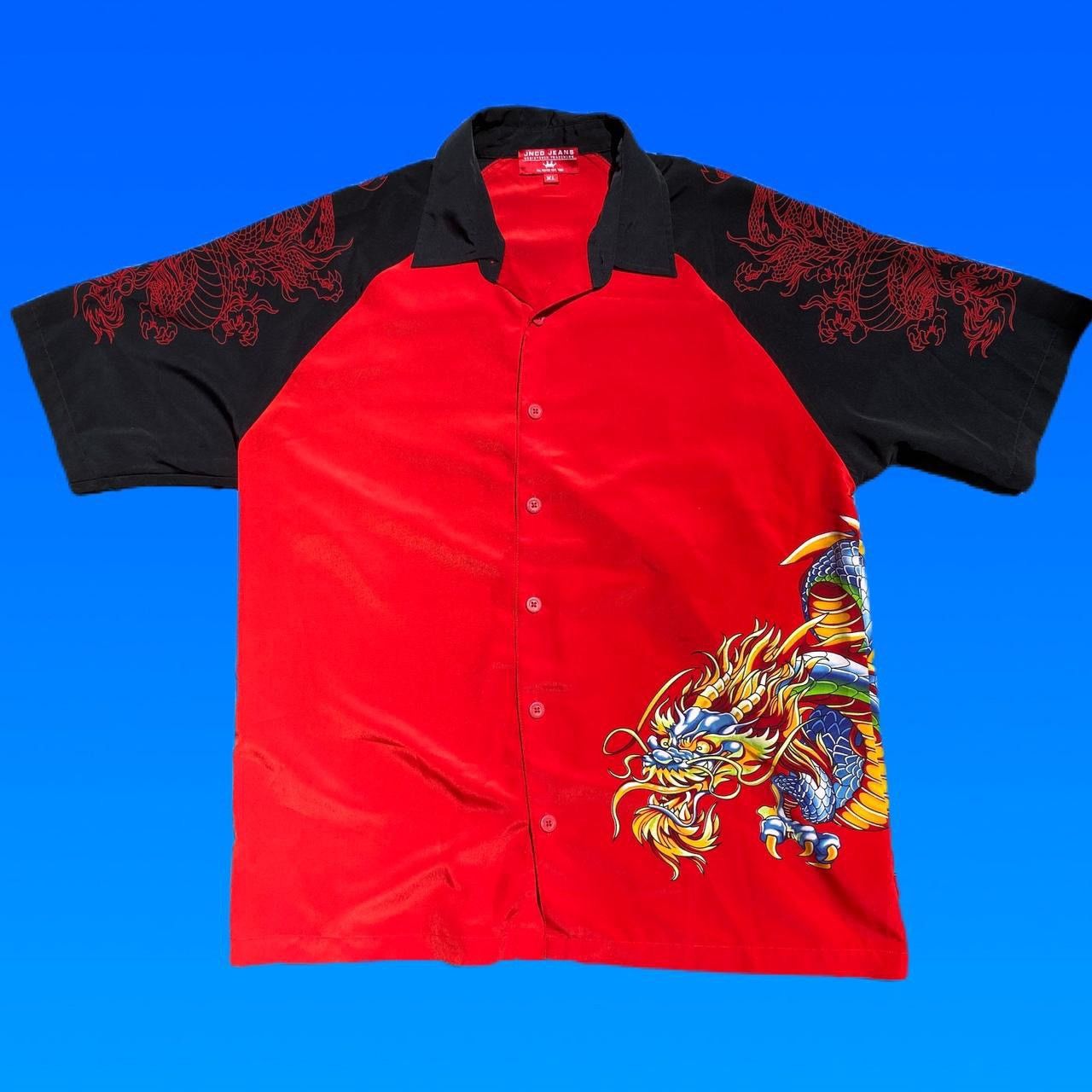 JNCO VINTAGE JNCO JEANS DRAGON BUTTON UP SHIRT Size US XL / EU 56 / 4 - 1 Thumbnail