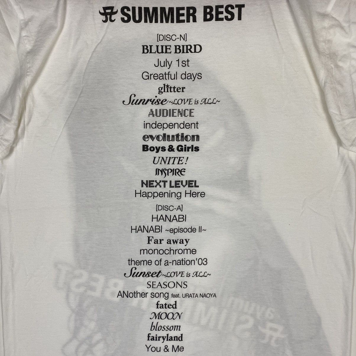Band Tees × Japanese Brand AYUMI HAMASAKI JAPANESE SINGER SUMMER BEST CONCERT TEE Size US M / EU 48-50 / 2 - 7 Thumbnail