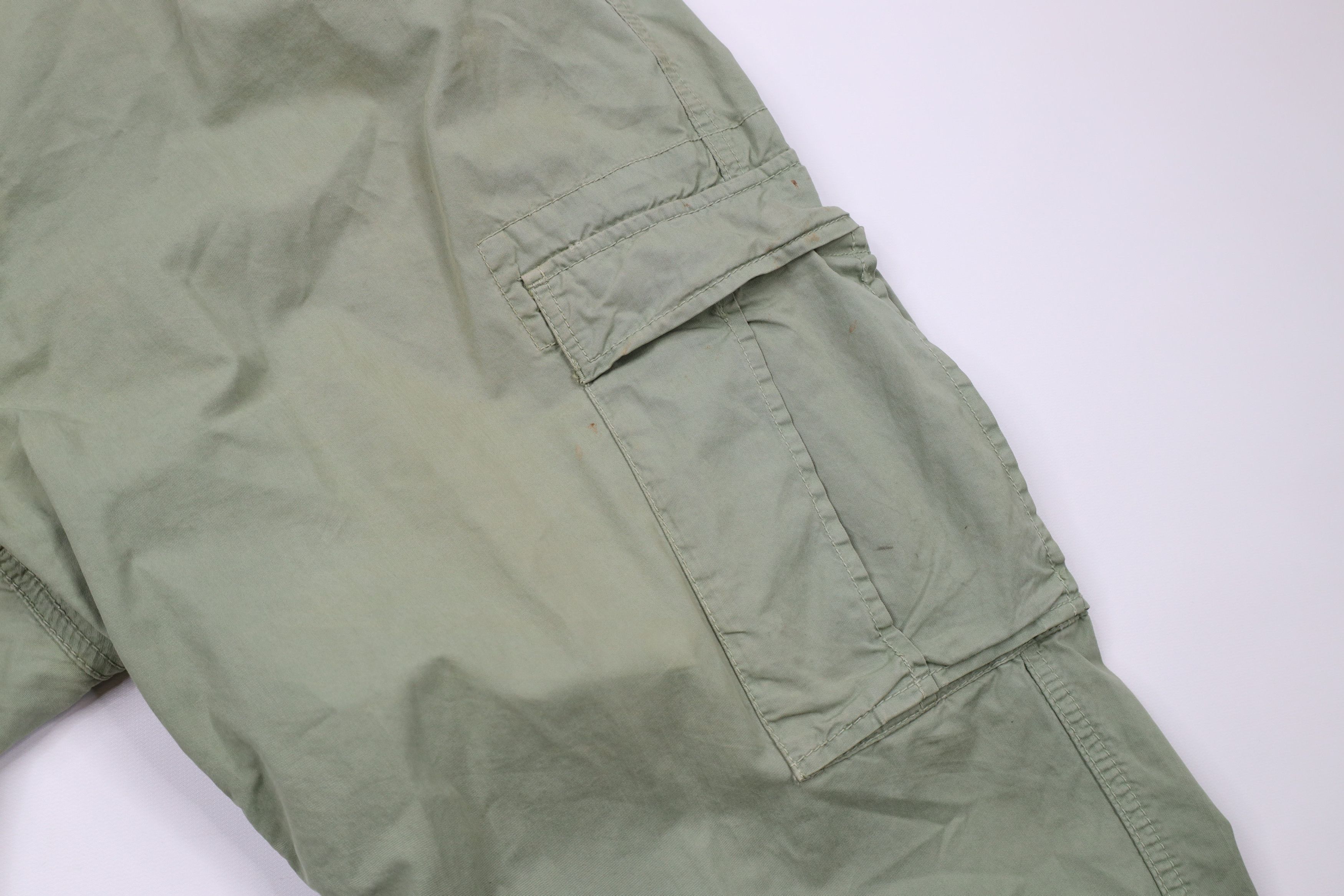 Ralph Lauren × Vintage Vintage 90s Ralph Lauren Military Wide Leg Cargo Pants Green Size US 40 / EU 56 - 7 Thumbnail