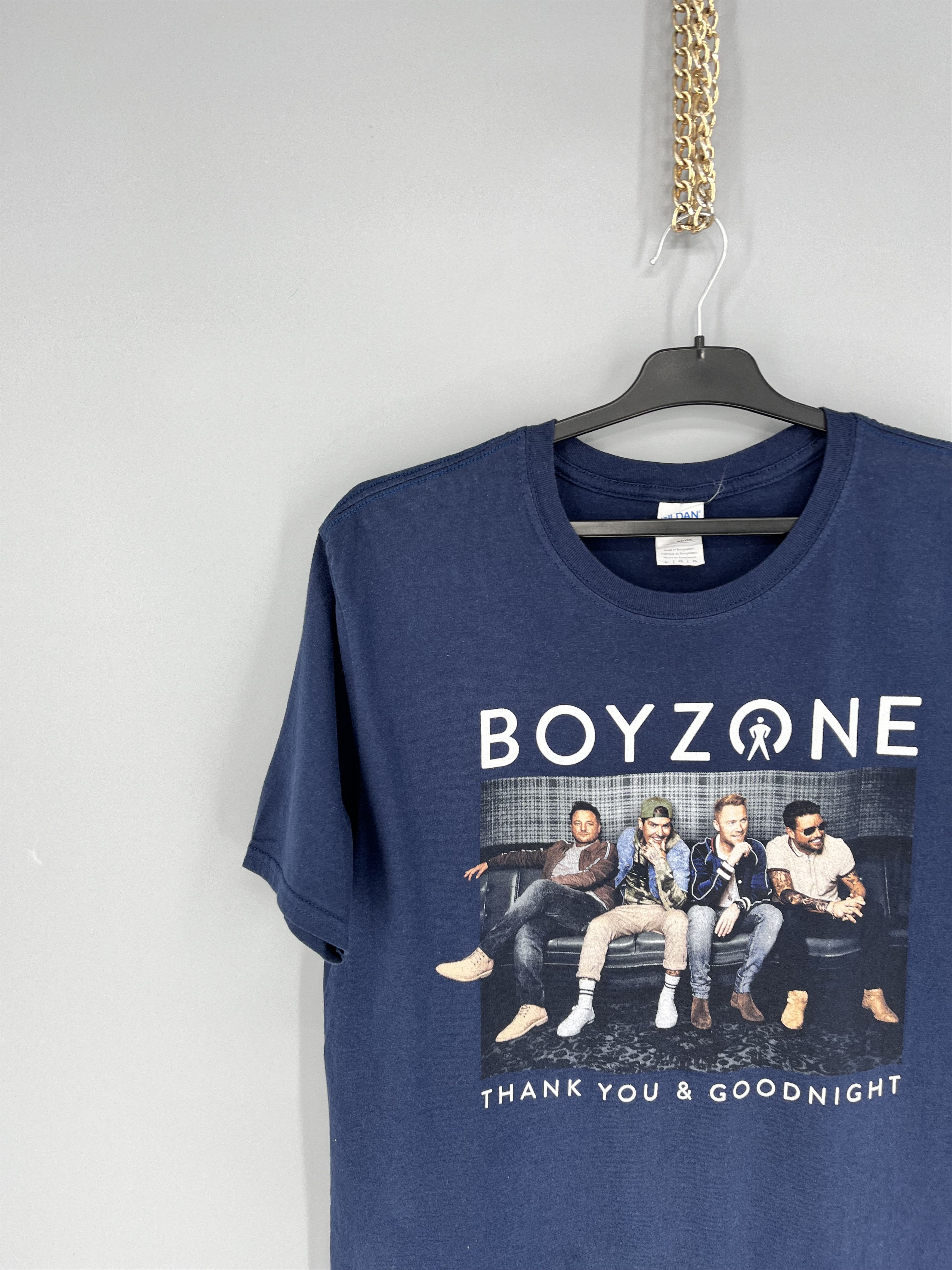 Band Tees Vintage Y2K Boyzone T-Shirt Live By Request Tour Tee Size US L / EU 52-54 / 3 - 4 Thumbnail