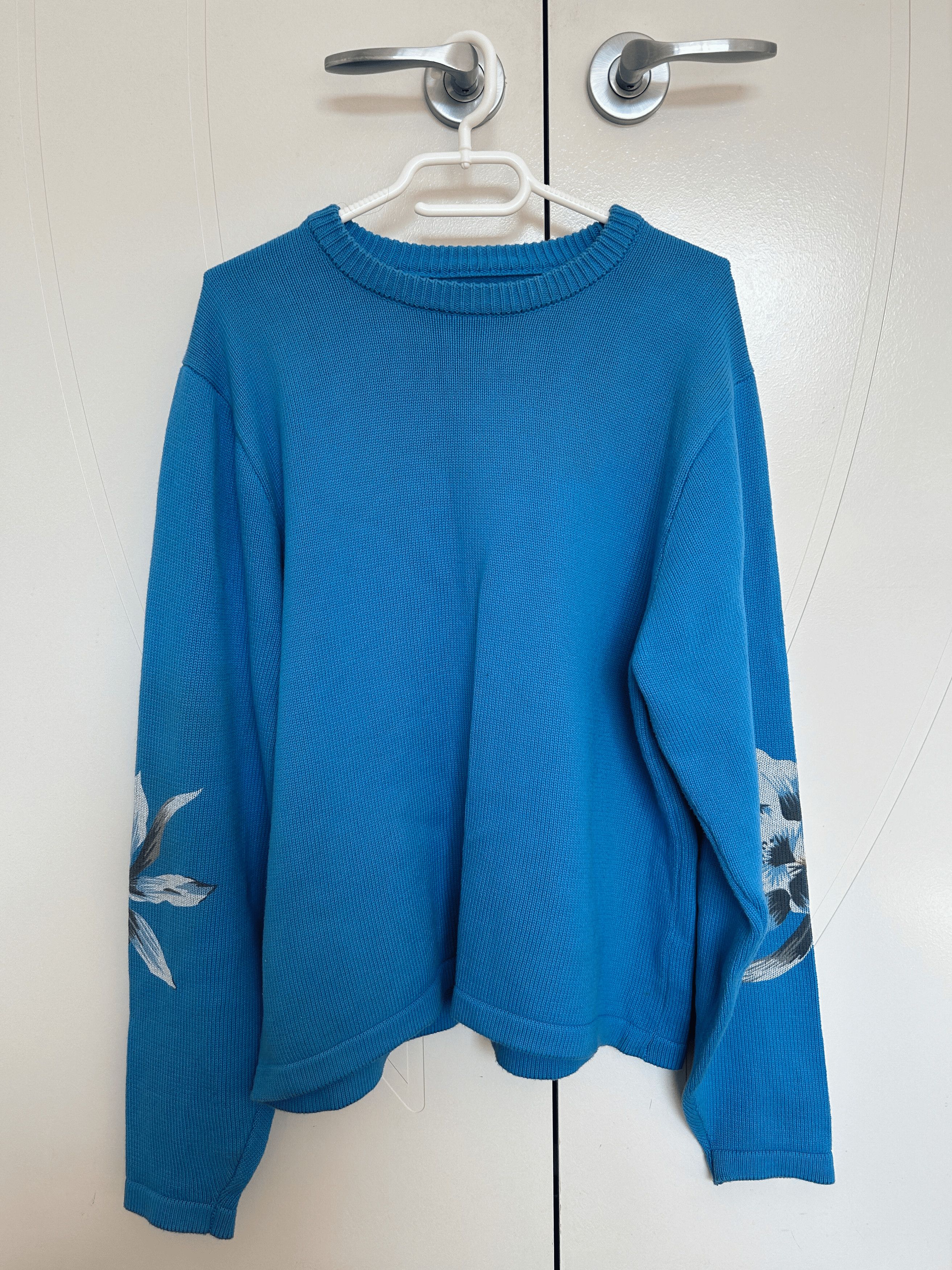 Stussy [Stussy] ORCHID KNIT SWEATER (BLUE) Size US S / EU 44-46 / 1 - 1 Thumbnail