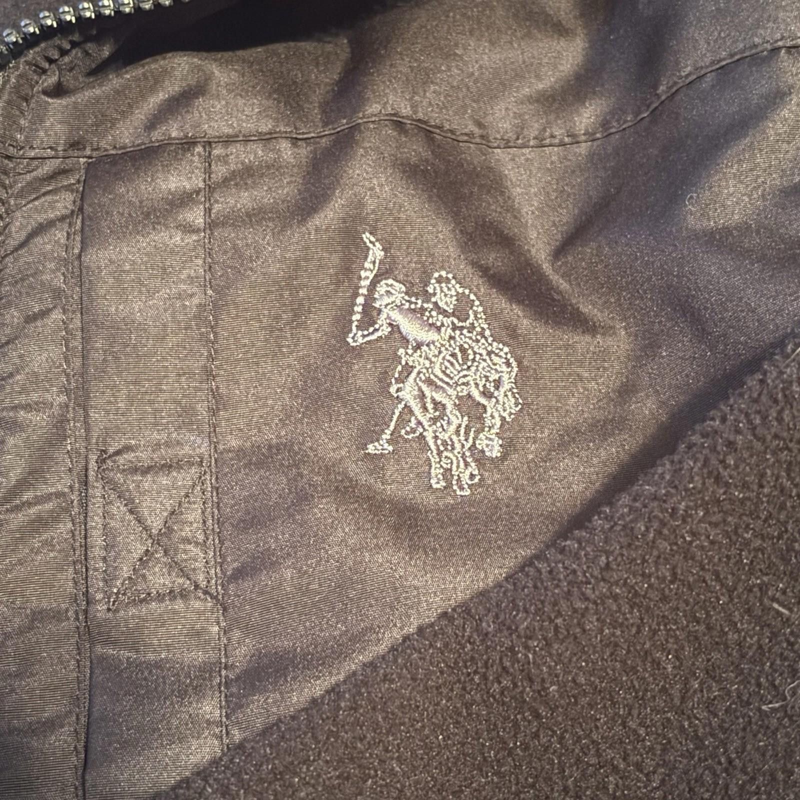U.S. Polo Assn. U.S. POLO ASSN. Jacket Pocket Golf Medium Black Fleece Coat Size US M / EU 48-50 / 2 - 2 Thumbnail