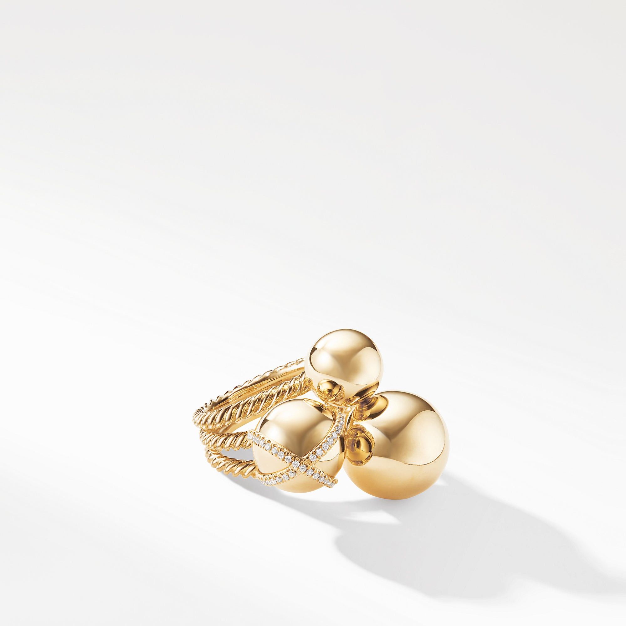 David Yurman o1w1db10325 R13052D Ring with Diamonds in 18K Gold Size ONE SIZE - 1 Preview