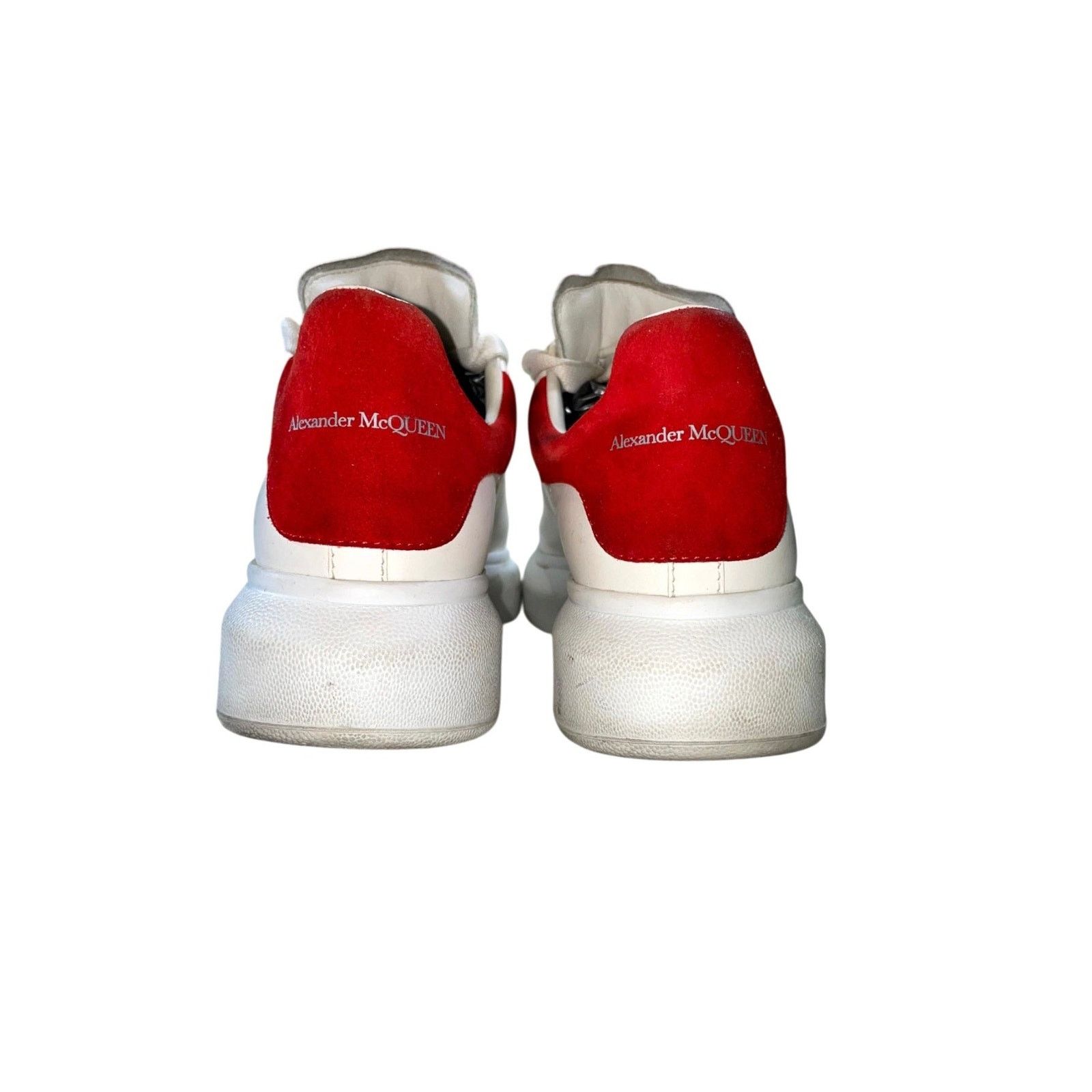 Alexander McQueen Alexander Mcqueen White & Lust Red Sneakers Size US 5 / EU 37 - 4 Thumbnail