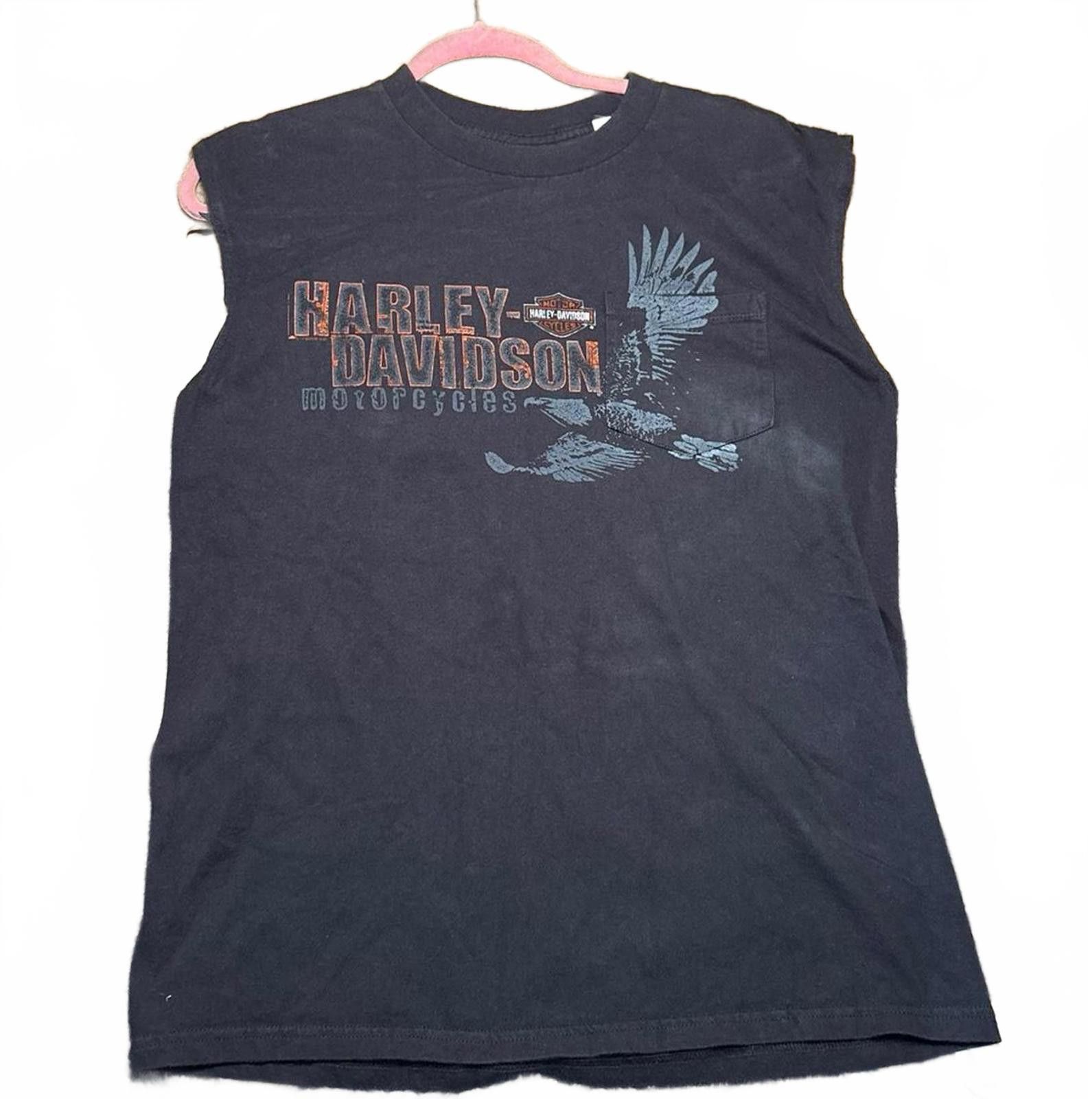 Harley Davidson Harley Davidson Men's Black and Grey Vests-tanks-cami Size US M / EU 48-50 / 2 - 1 Thumbnail