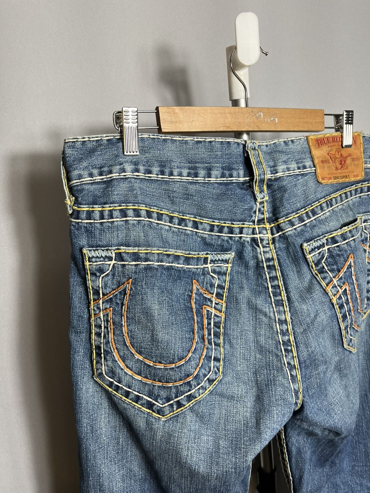 True Religion True Religion geno super t jeans denim mens vintage blue Size US 32 / EU 48 - 7 Thumbnail