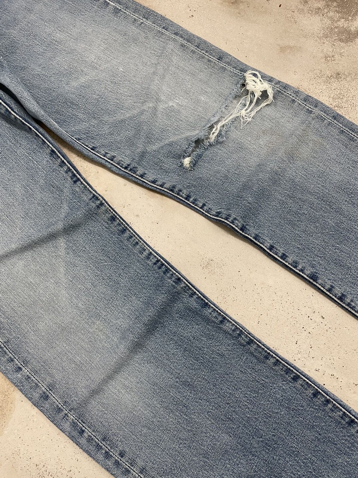 Levi's Vintage 90s Repro Levis 502 Selvedge Redline Big E Size US 30 / EU 46 - 6 Thumbnail