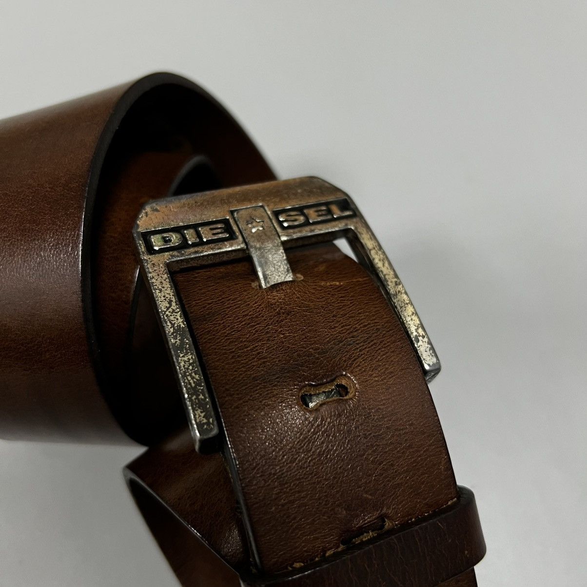 Diesel Vintage DIESEL Leather Belt Y2k Size ONE SIZE - 5 Thumbnail