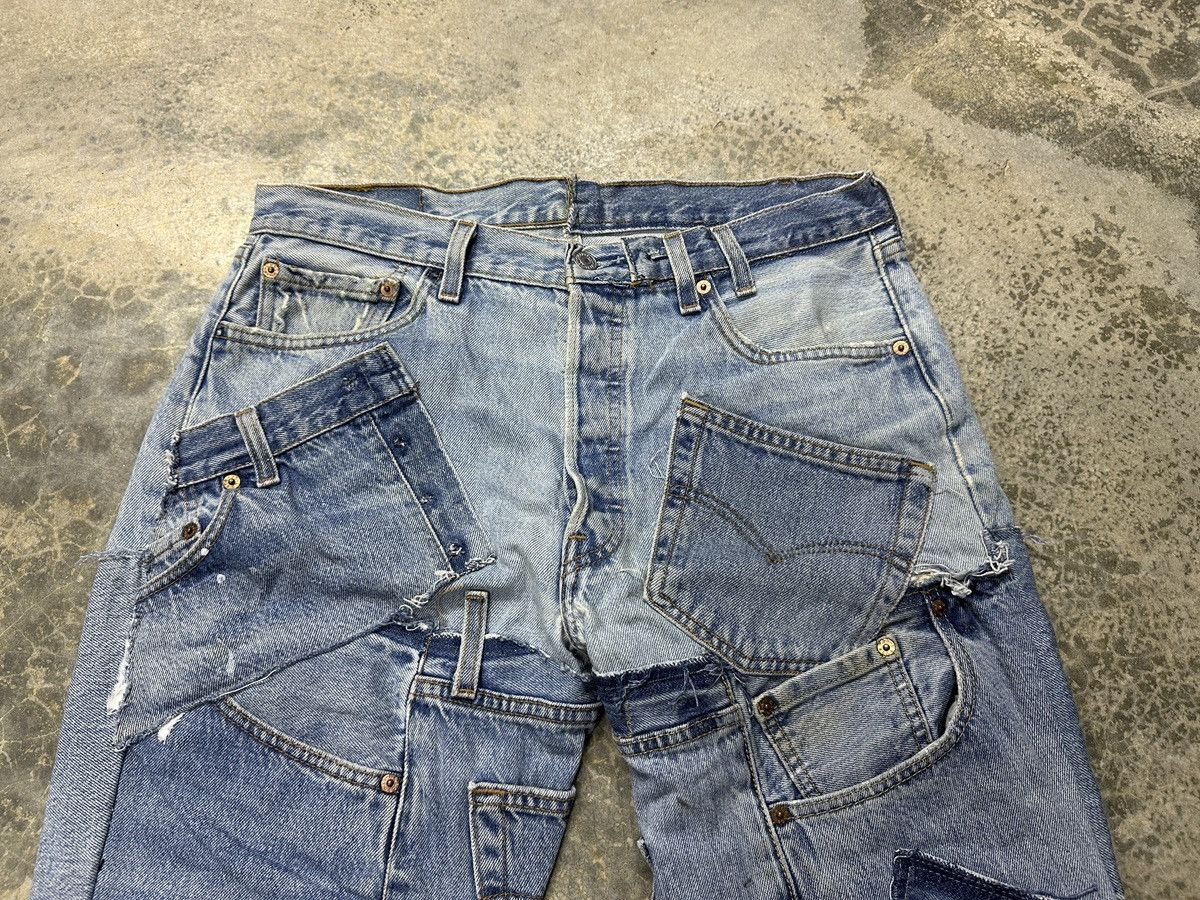Levi's × Vintage Rare🔥Vintage Levi’s Patchwork Custom 90’s Jeans Size US 33 - 6 Thumbnail