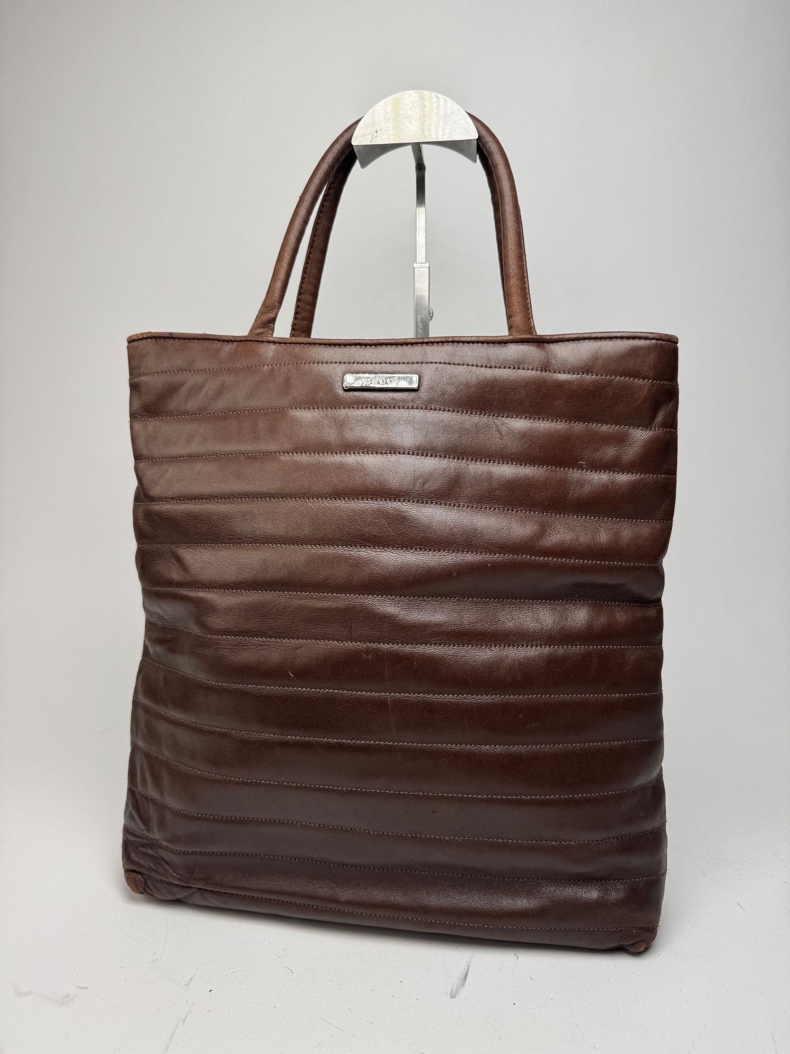 Gucci Vintage Leather handbag brown Size ONE SIZE - 1 Thumbnail