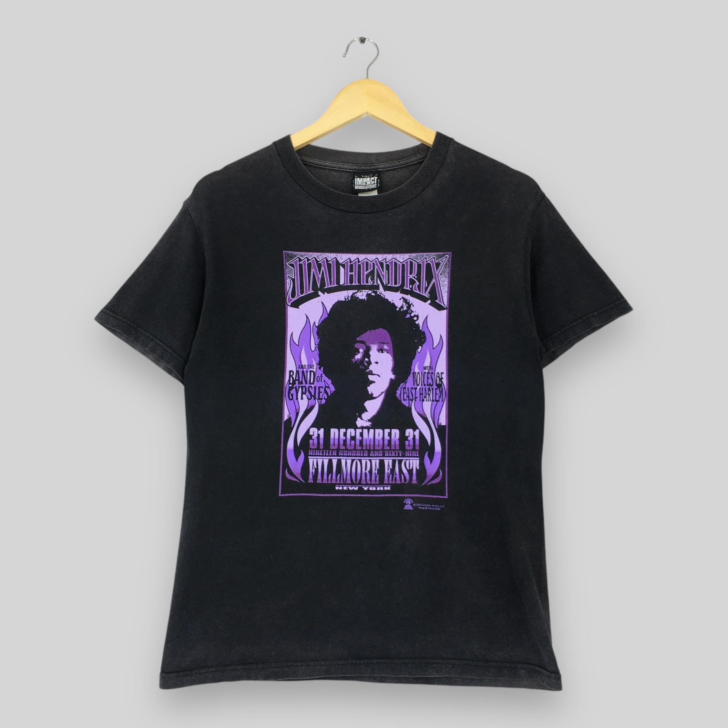Jimi Hendrix Vintage Y2K Jimi Hendrix American Singer Black T Shirt S Size US S / EU 44-46 / 1 - 1 Thumbnail
