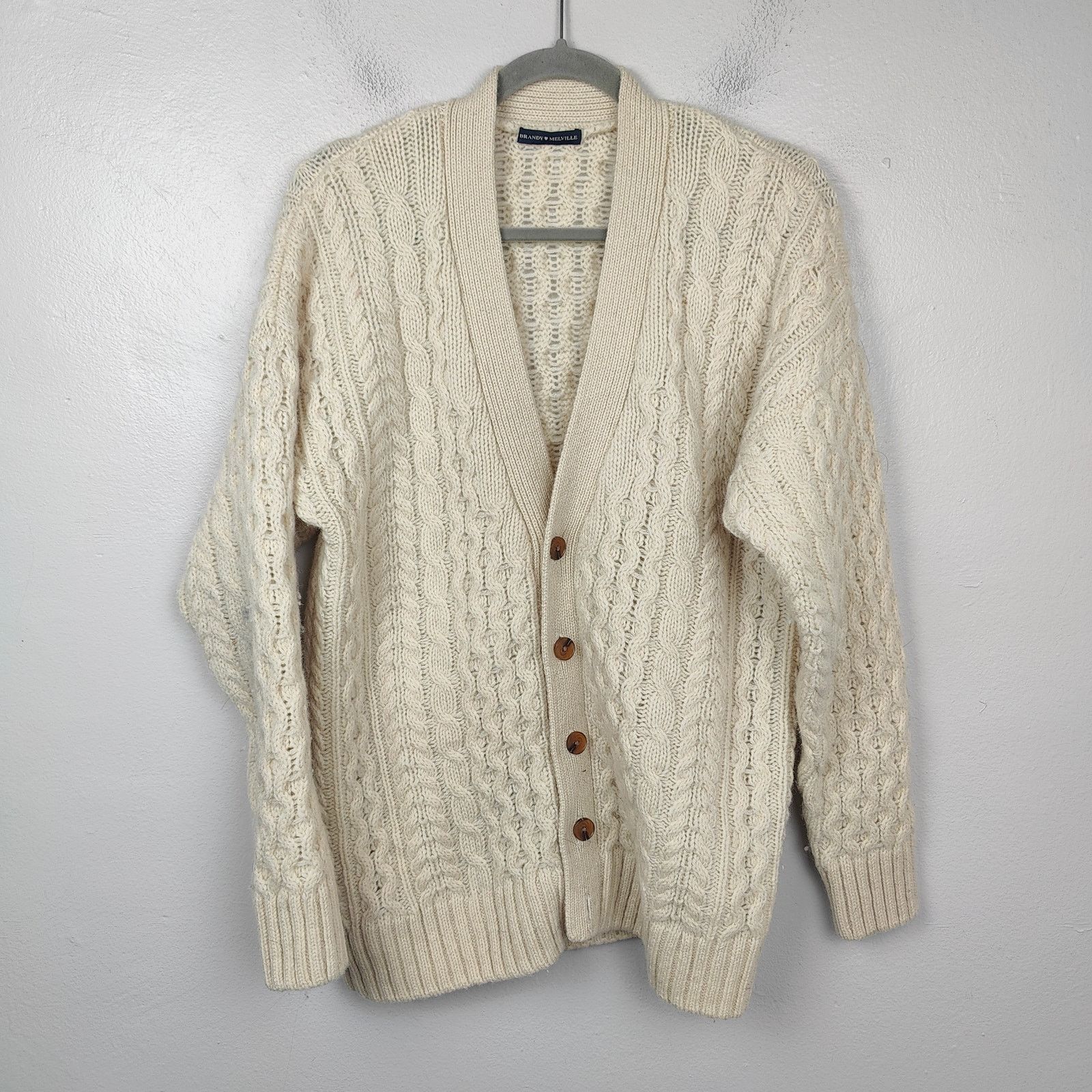 Brandy Melville Brandy Melville Fisherman Sweater Womens One Size Cream Size ONE SIZE - 1 Thumbnail