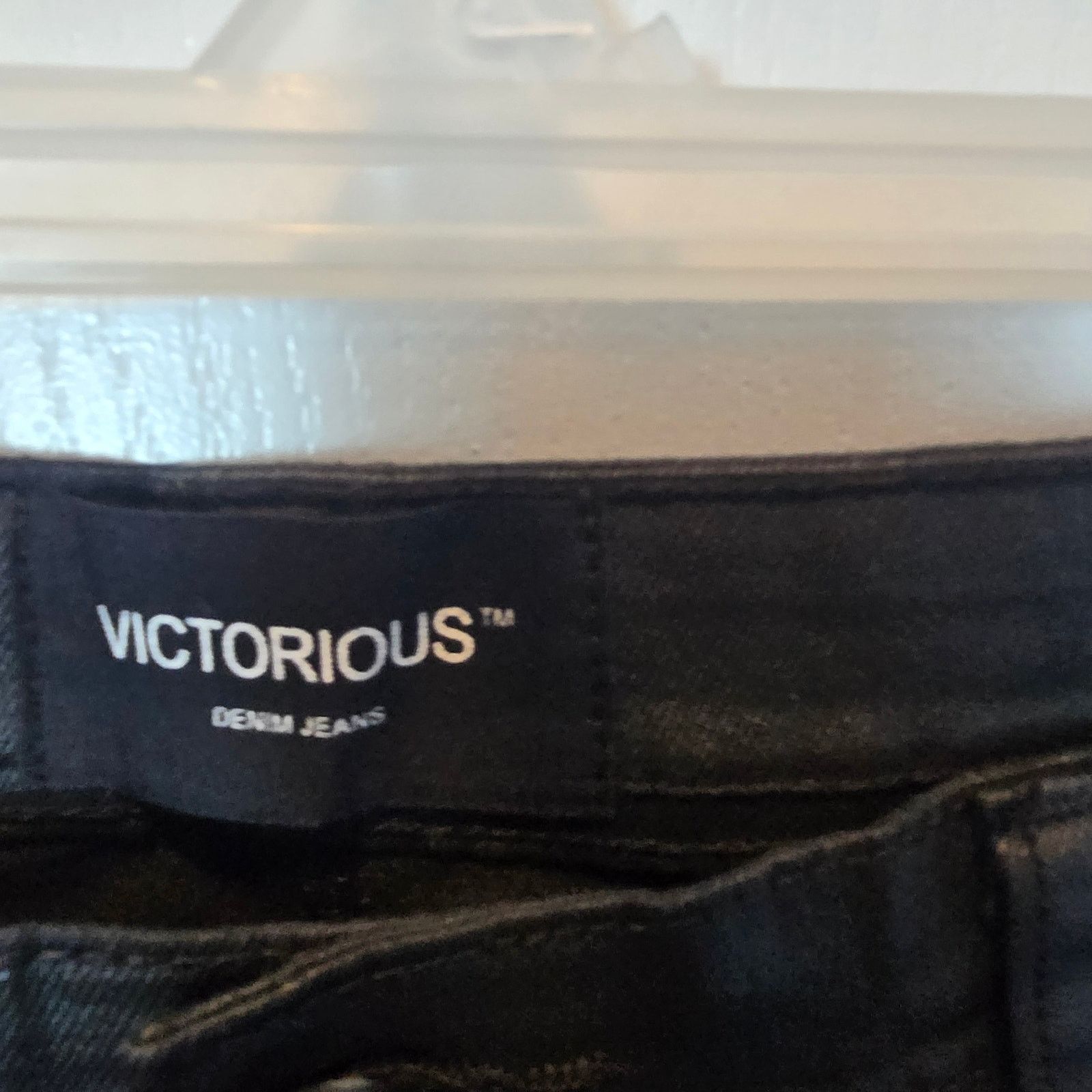 Other Victorious denim jeans cargo 34 x 30 black coated buckles Size US 34 / EU 50 - 5 Thumbnail