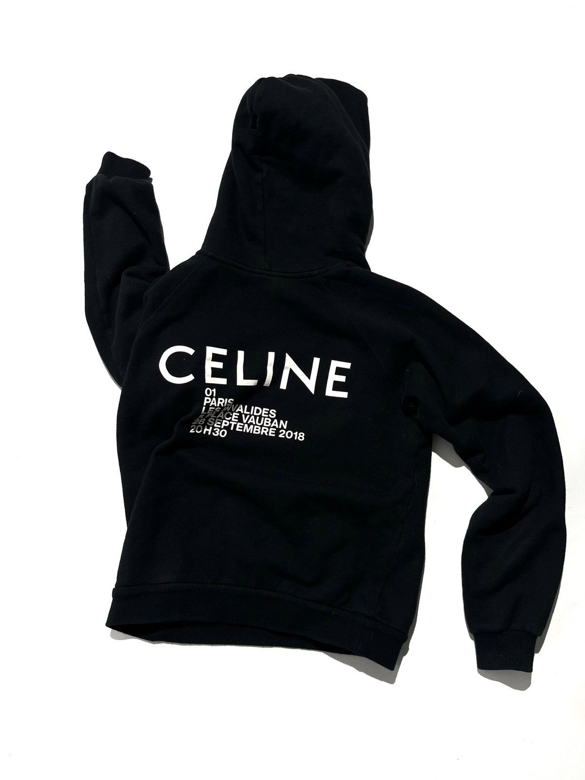 Celine SS19 Celine ‘Les Invalides’ 2018 Black Hoodie Size US XS / EU 42 / 0 - 4 Thumbnail