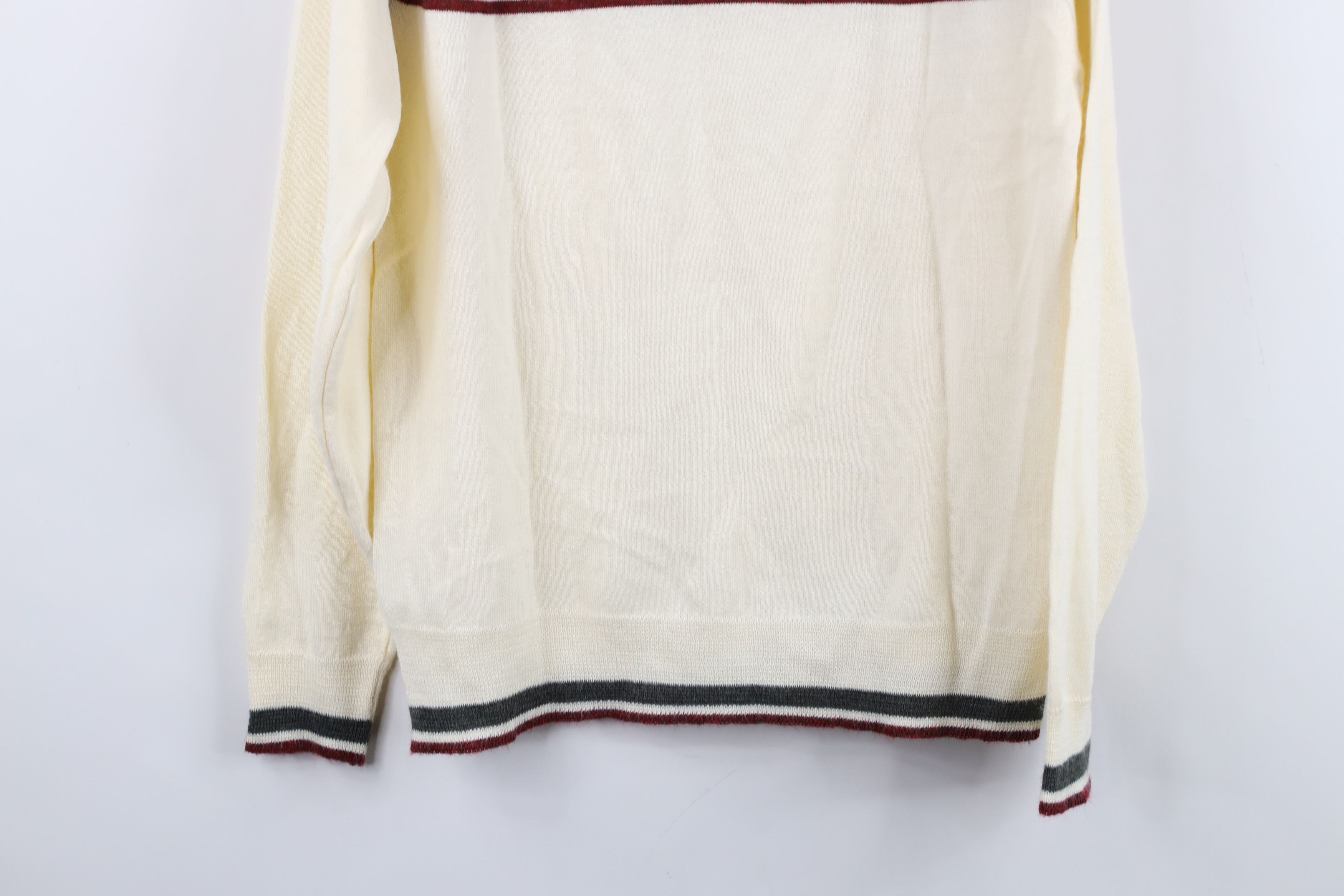 Vintage Vintage 70s Streetwear Block Knit Collared Polo Sweater USA Size US M / EU 48-50 / 2 - 12 Thumbnail