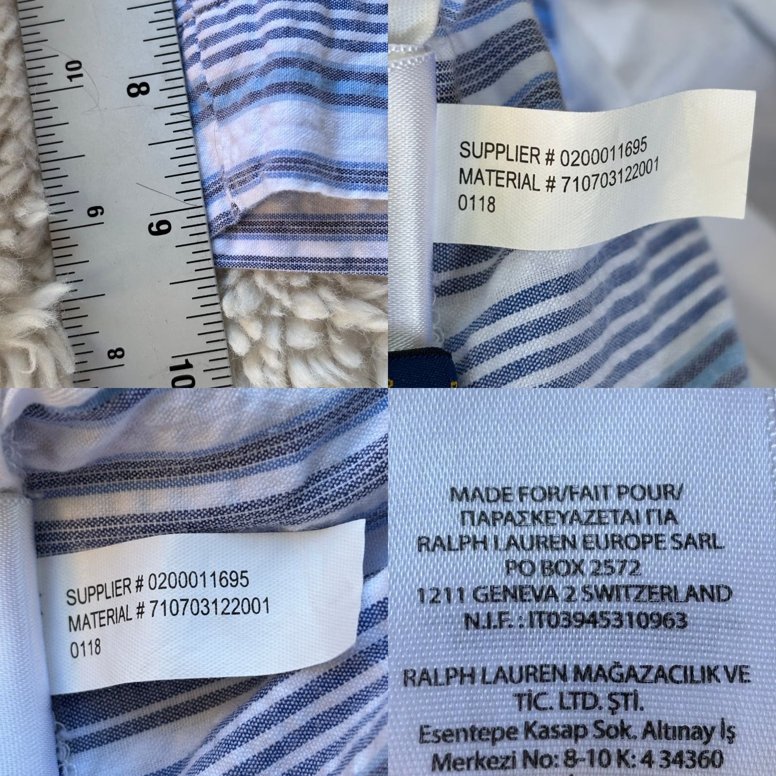 Polo Ralph Lauren Polo Ralph Lauren Shorts Mens 34 Striped Blue White Stretch Classic Fit Chino Shorts Size US S / EU 44-46 / 1 - 8 Thumbnail