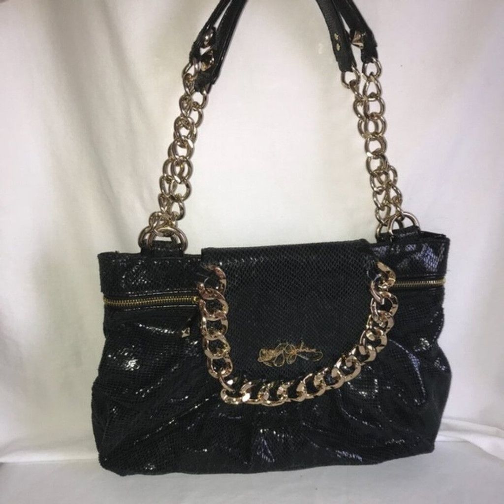 Betsey Johnson Betsey Johnson black snakeskin purse Size ONE SIZE - 1 Thumbnail