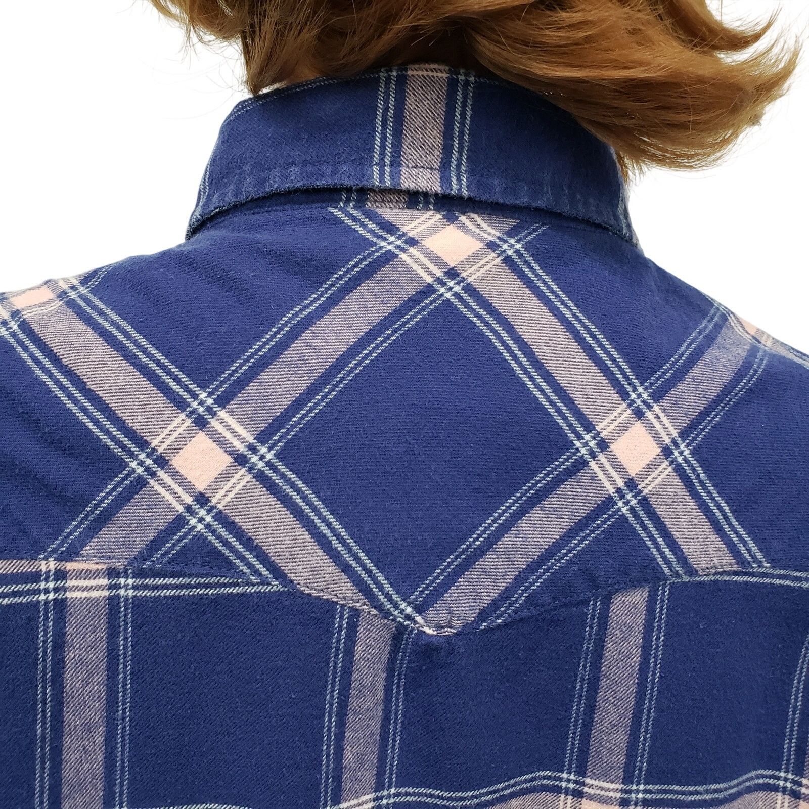 JACHS NY JACHS Girlfriend Flannel Shirt Snap Plaid Paisley Cuff Size S / US 4 / IT 40 - 10 Thumbnail