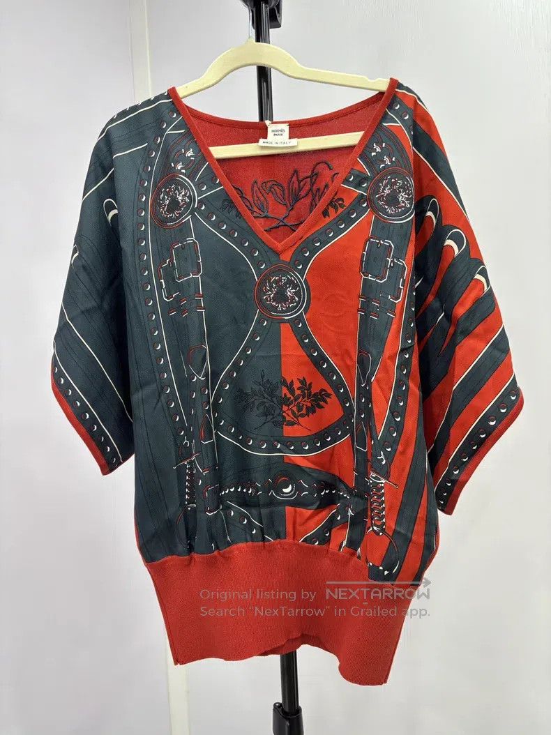 Hermes Hermes Silk Knit Short Sleeve Size XS / US 0-2 / IT 36-38 - 1 Thumbnail