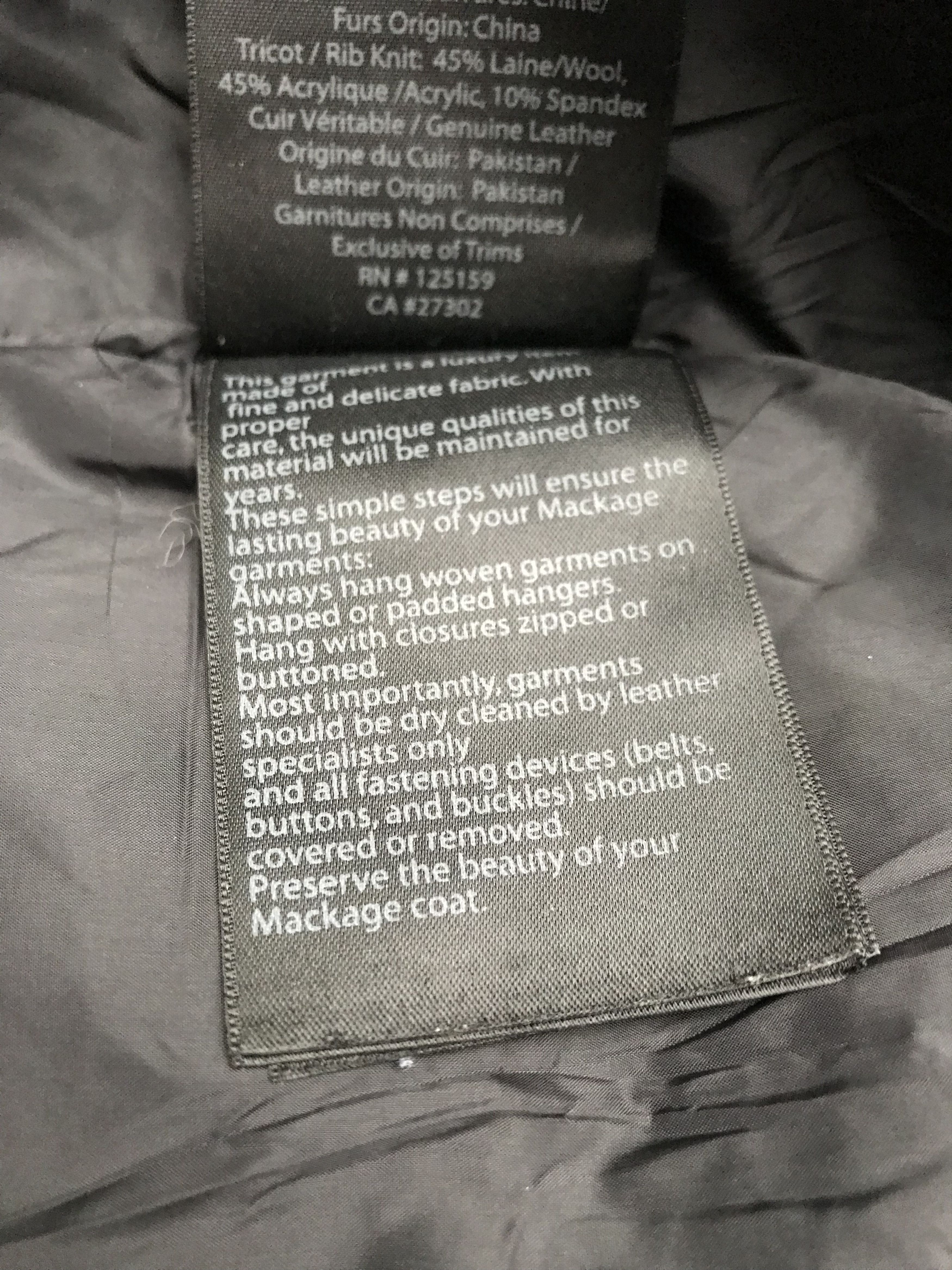 Mackage MACKAGE GOOSE DOWN FILLED, RABBIT & RACOON FUR HOOD BOMBER Size US S / EU 44-46 / 1 - 10 Thumbnail
