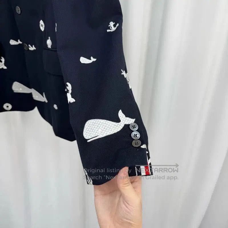 Thom Browne Thom Browne Black Wool Embroidered Long Coat . Size US S / EU 44-46 / 1 - 4 Thumbnail