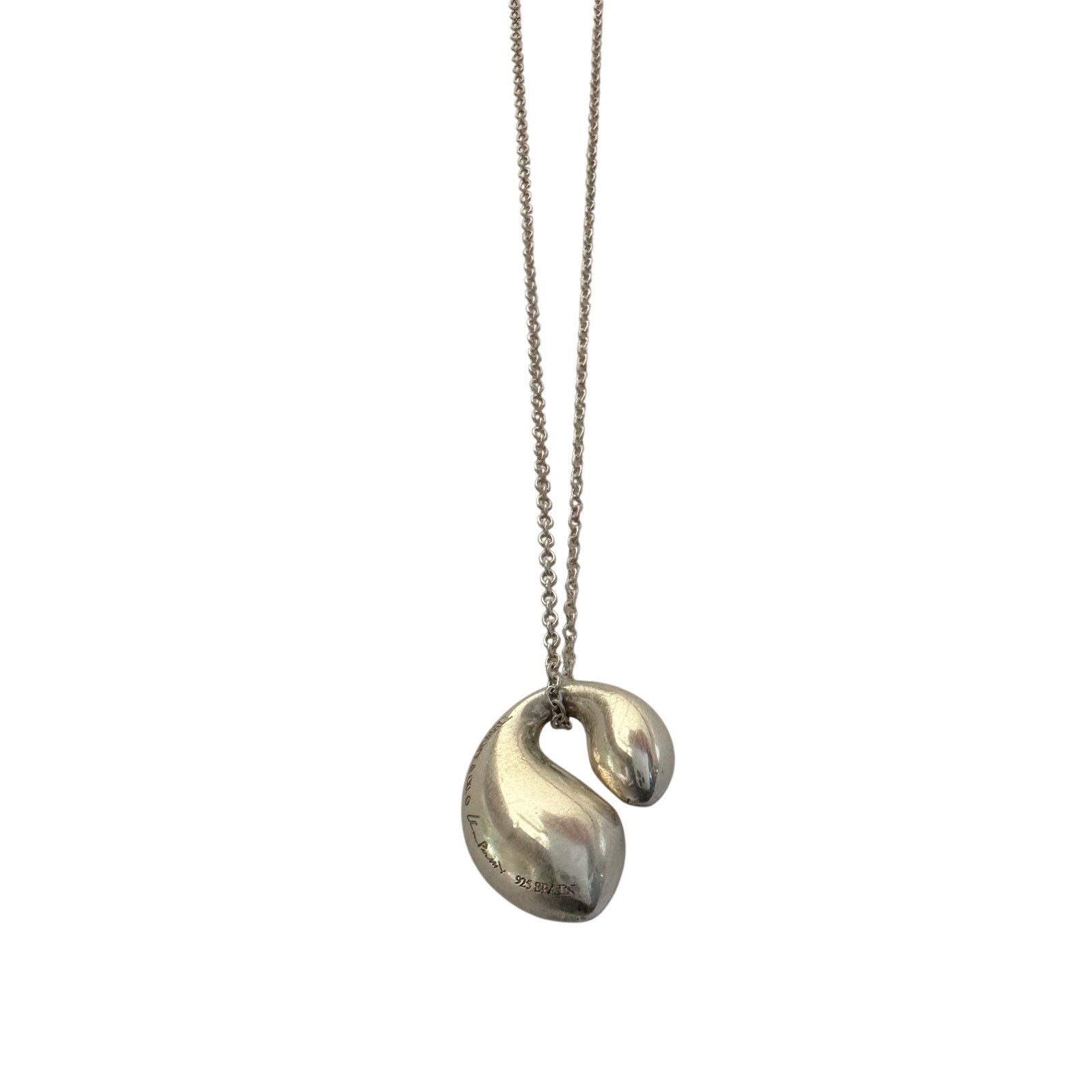 Tiffany & Co. Tiffany & Co Elsa Peretti Double Teardrop Necklace Size ONE SIZE - 6 Thumbnail