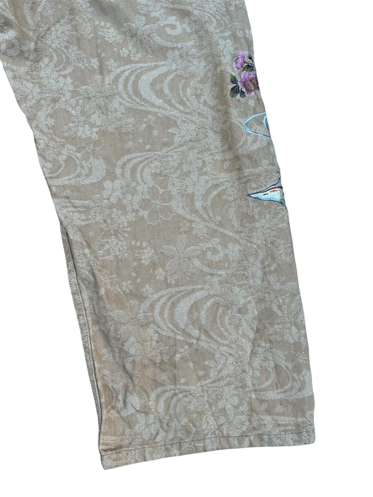 Karakuri Tamashii Karakuri Tamashi Koi Fish Embroidered Floral Pants Size US 40 / EU 56 - 10 Thumbnail