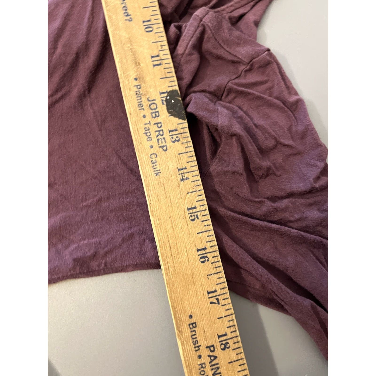 American Eagle Outfitters American Eagle Outfitters Shirt Womens Small V-Neck Maroon Long Sleeve T-Shirt Basic Casual Regular Man Made Modal设计 Size 28" / US 6 / IT 42 - 5 Thumbnail