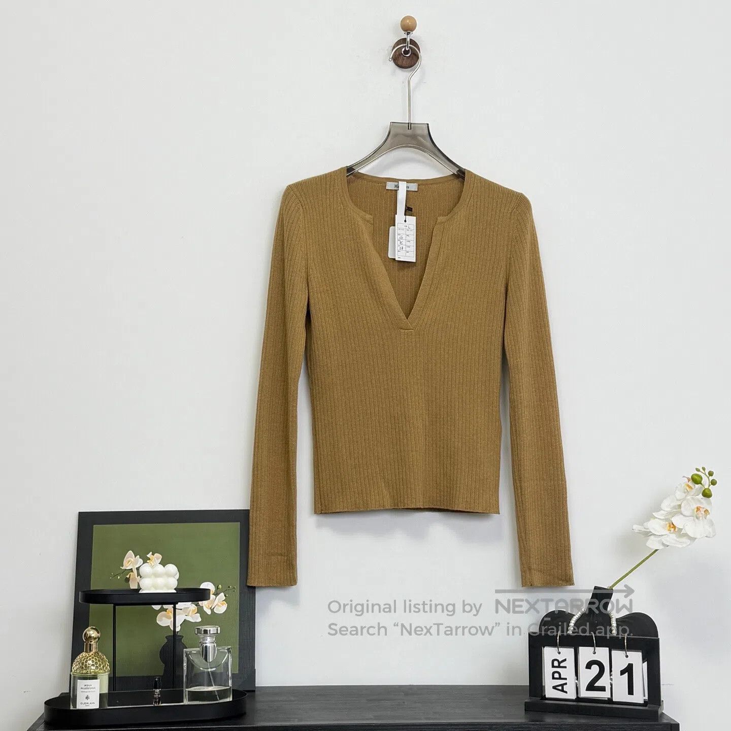 Max Mara Max Mara Main Cashmere Blend Knit Top| Size L / US 10 / IT 46 - 1 Thumbnail