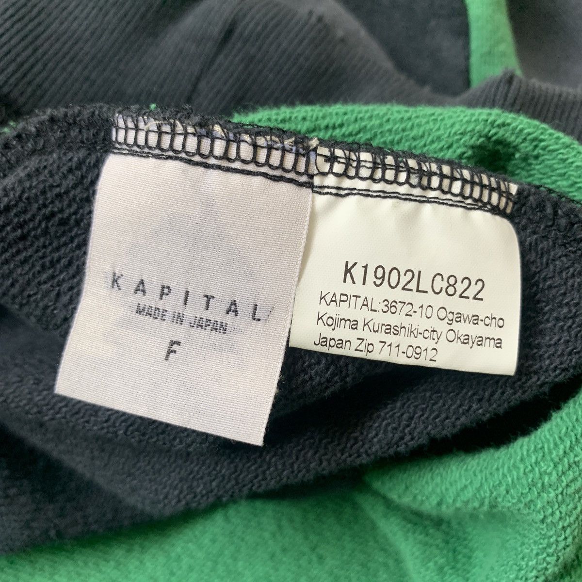 Kapital × Kapital Kountry KAPITAL 2 TONE BIG BONE PRINT VINTAGE PROCESS SWEATSHIRT Size US L / EU 52-54 / 3 - 7 Thumbnail