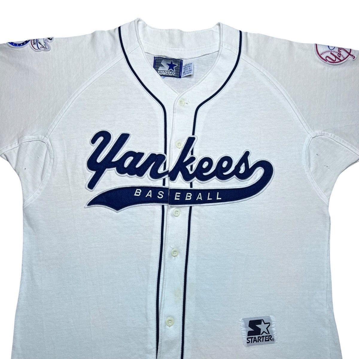 Starter 90s MLB New York Yankees Starter Script Sewn Baseball Jersey Size US XL / EU 56 / 4 - 4 Thumbnail