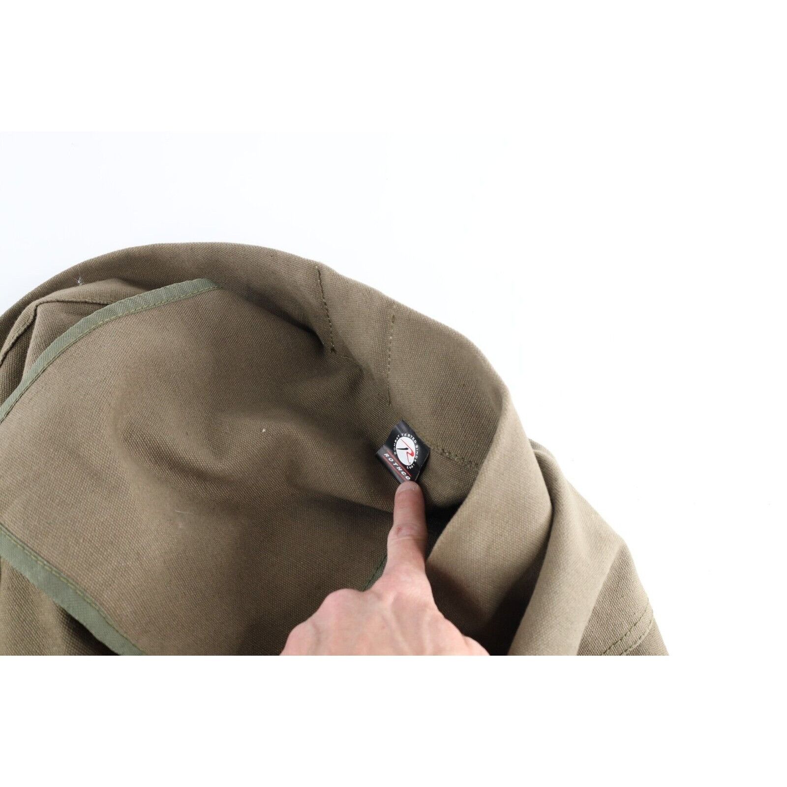 Rothco × Vintage Vintage Rothco Heavyweight Canvas Top Load Duffel Bag Size ONE SIZE - 13 Thumbnail