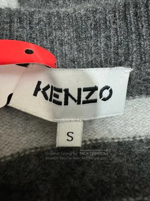 Kenzo Kenzo Gray Wool Embroidered Dress . Size S / US 4 / IT 40 - 4 Thumbnail